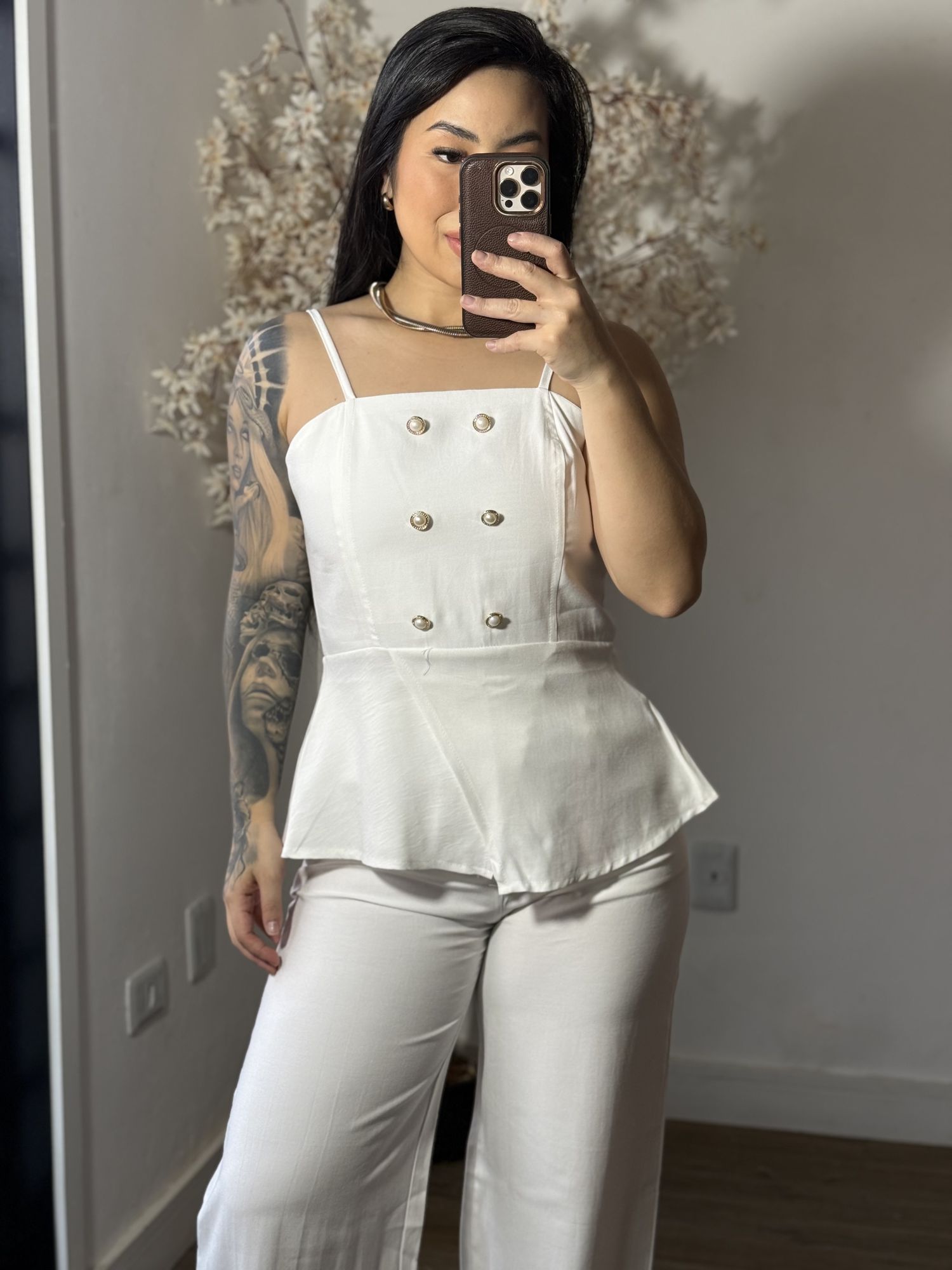 Conjunto Calça Tyna 1023 - Branco C030