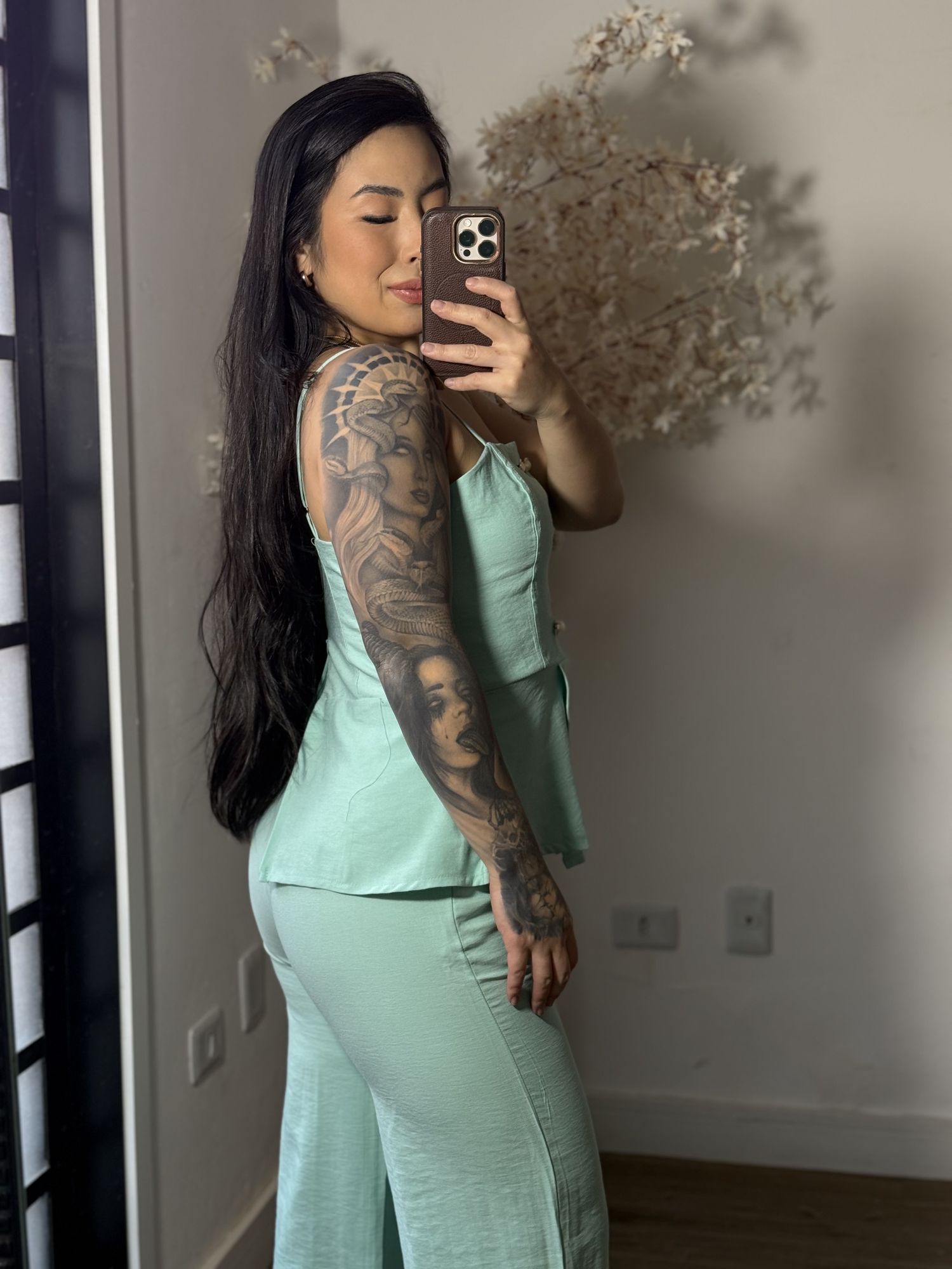 Conjunto Calça Tyna 1023 - Verde Agua C030