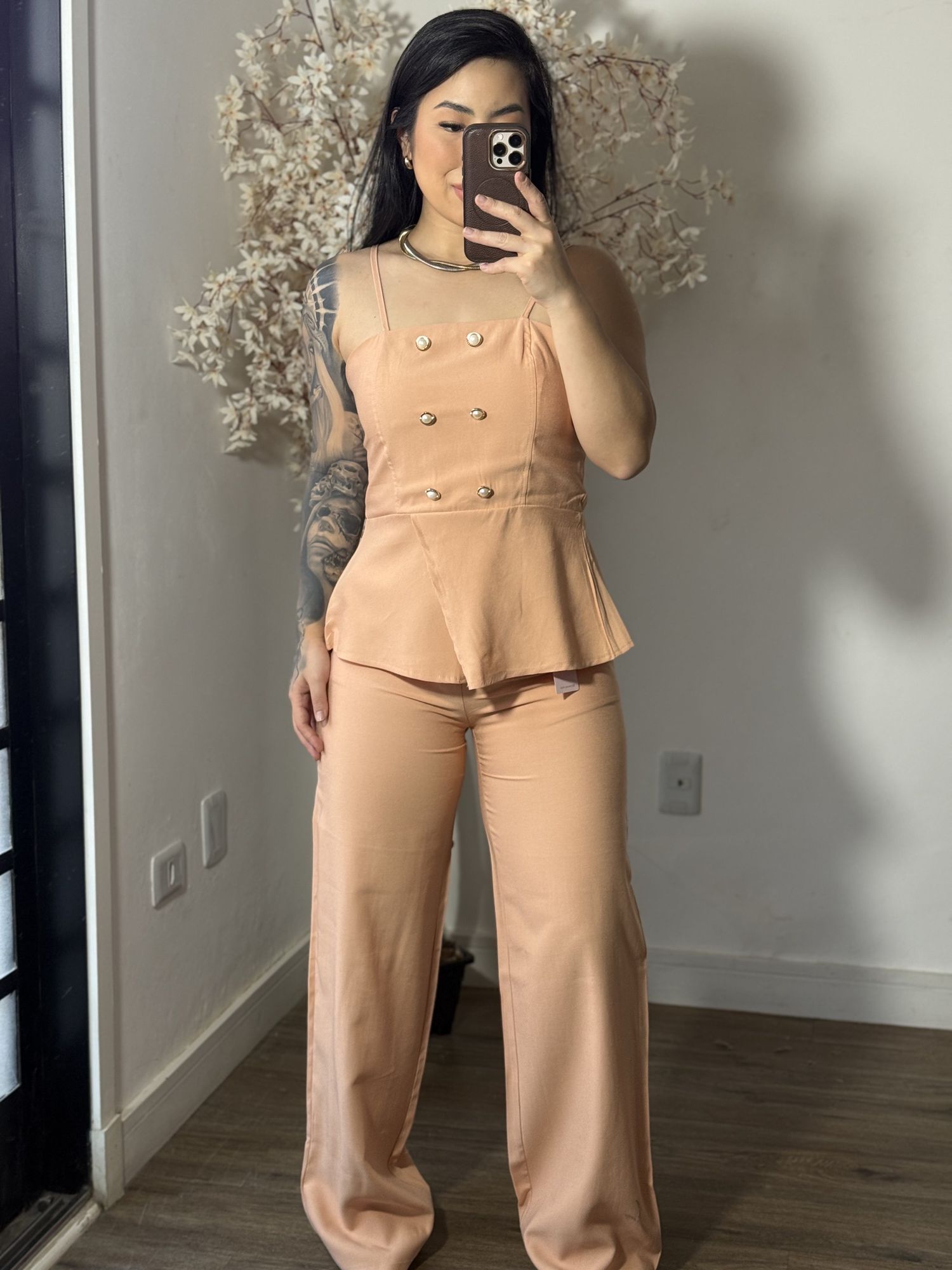 Conjunto Calça Tyna 1023 - Nude C030