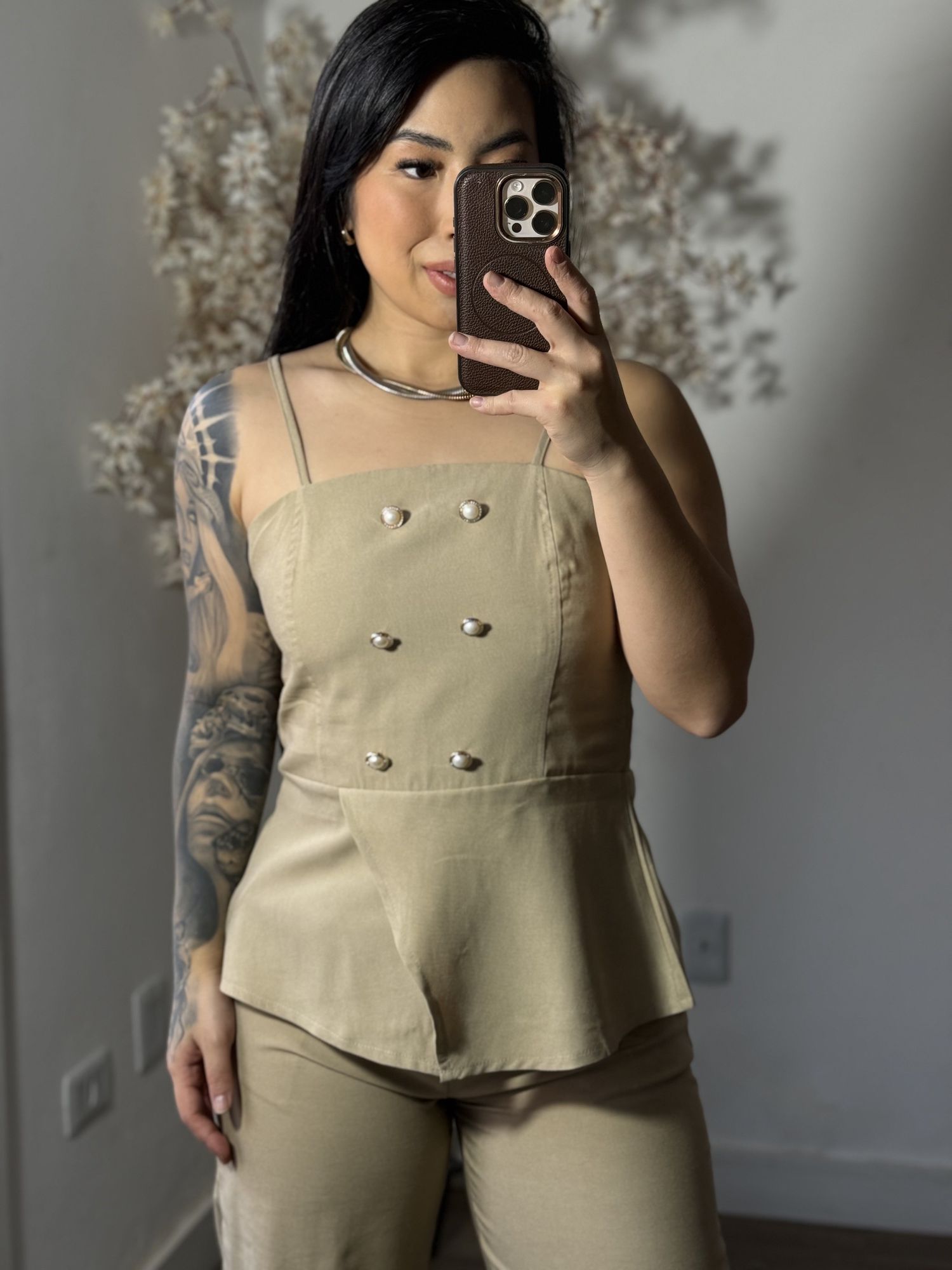 Conjunto Calça Tyna 1023 - Bege C030