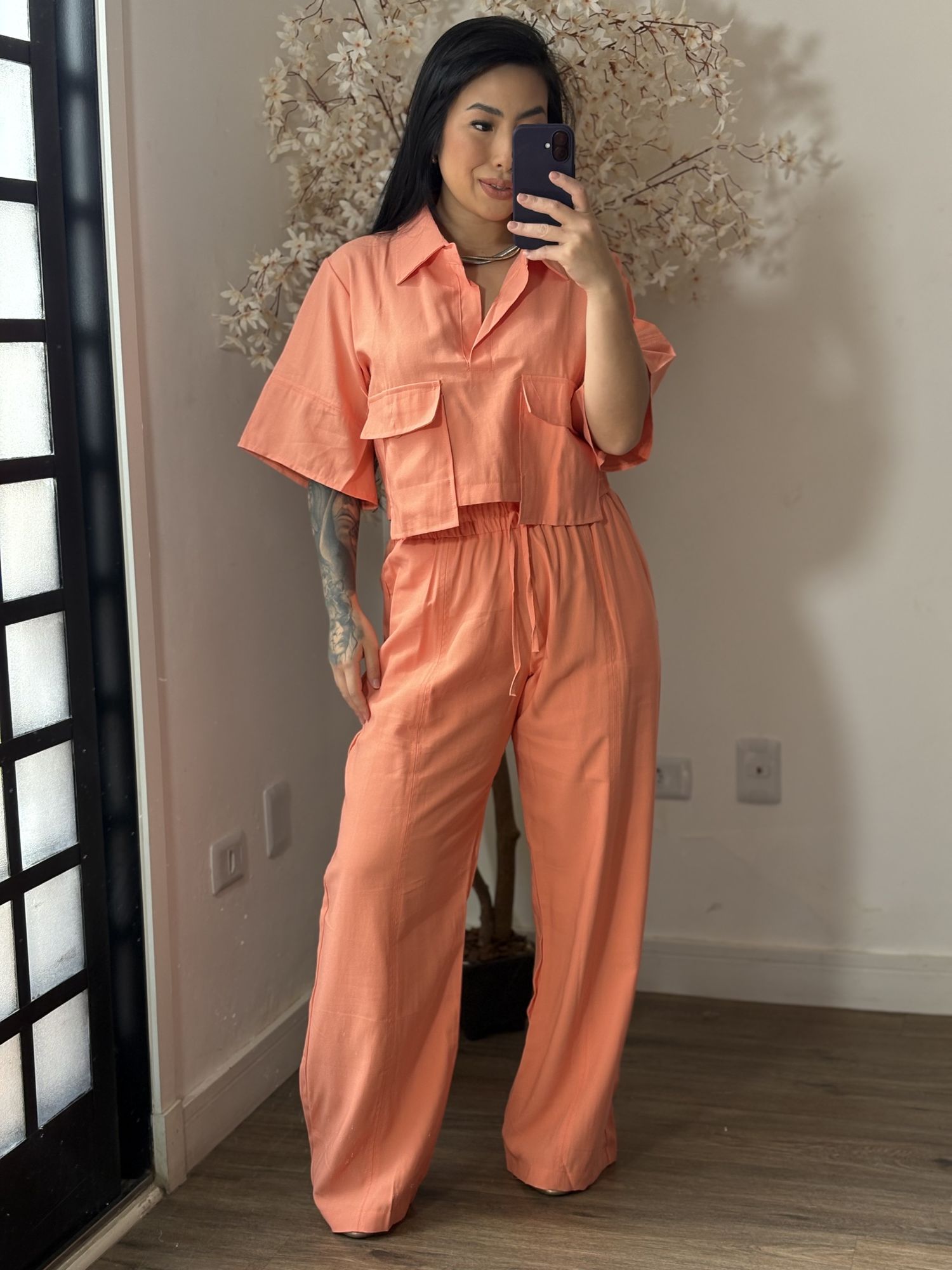 Conjunto Kyra - Salmão C027