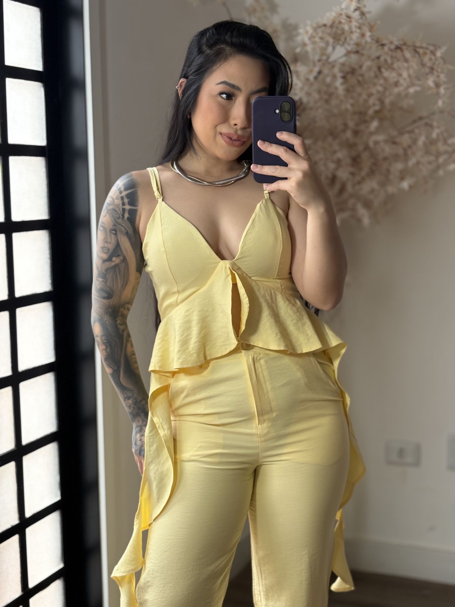 Conjunto Calça Roseli 366 - Amarelo 