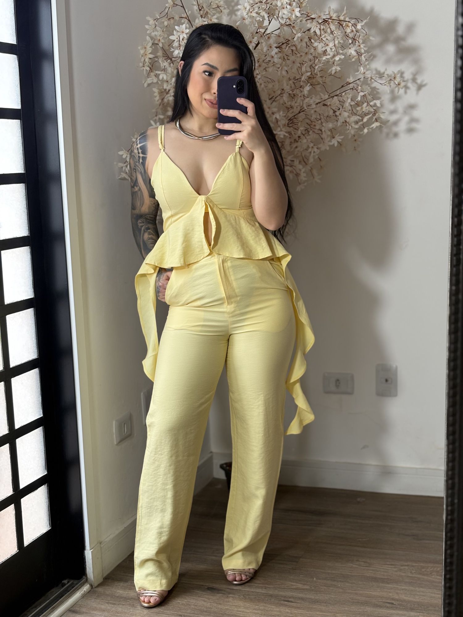 Conjunto Calça Roseli 366 - Amarelo 