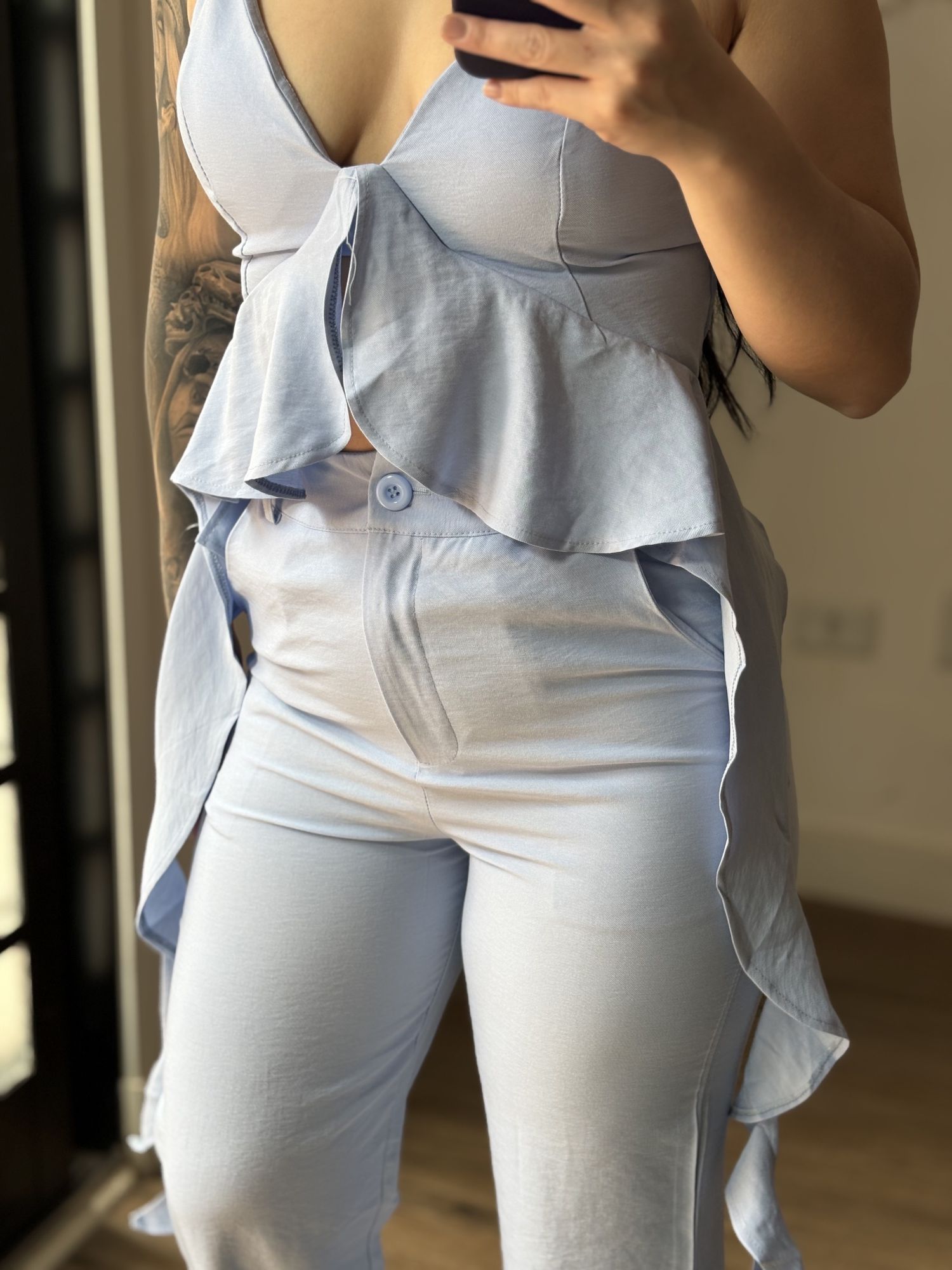 Conjunto Calça Roseli 366- Azul 