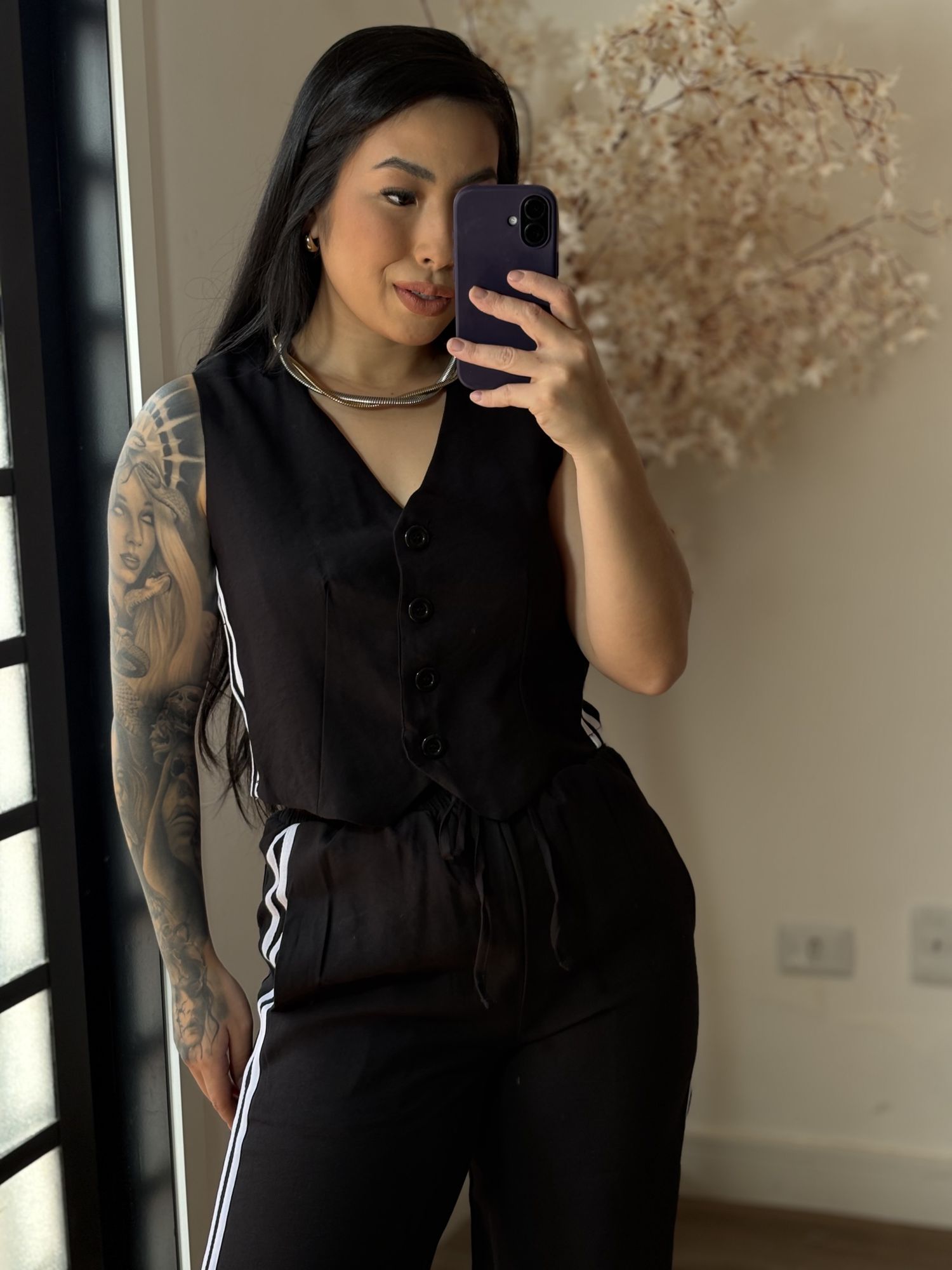 Conjunto duas listras Rosana 1500 - Preto 