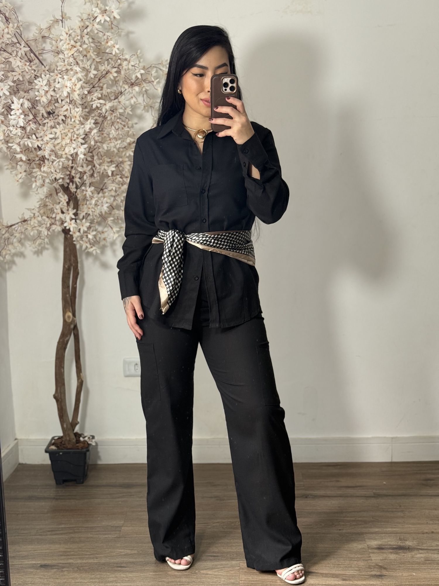 Conjunto Linho Kalina LV3386 - Preto C021