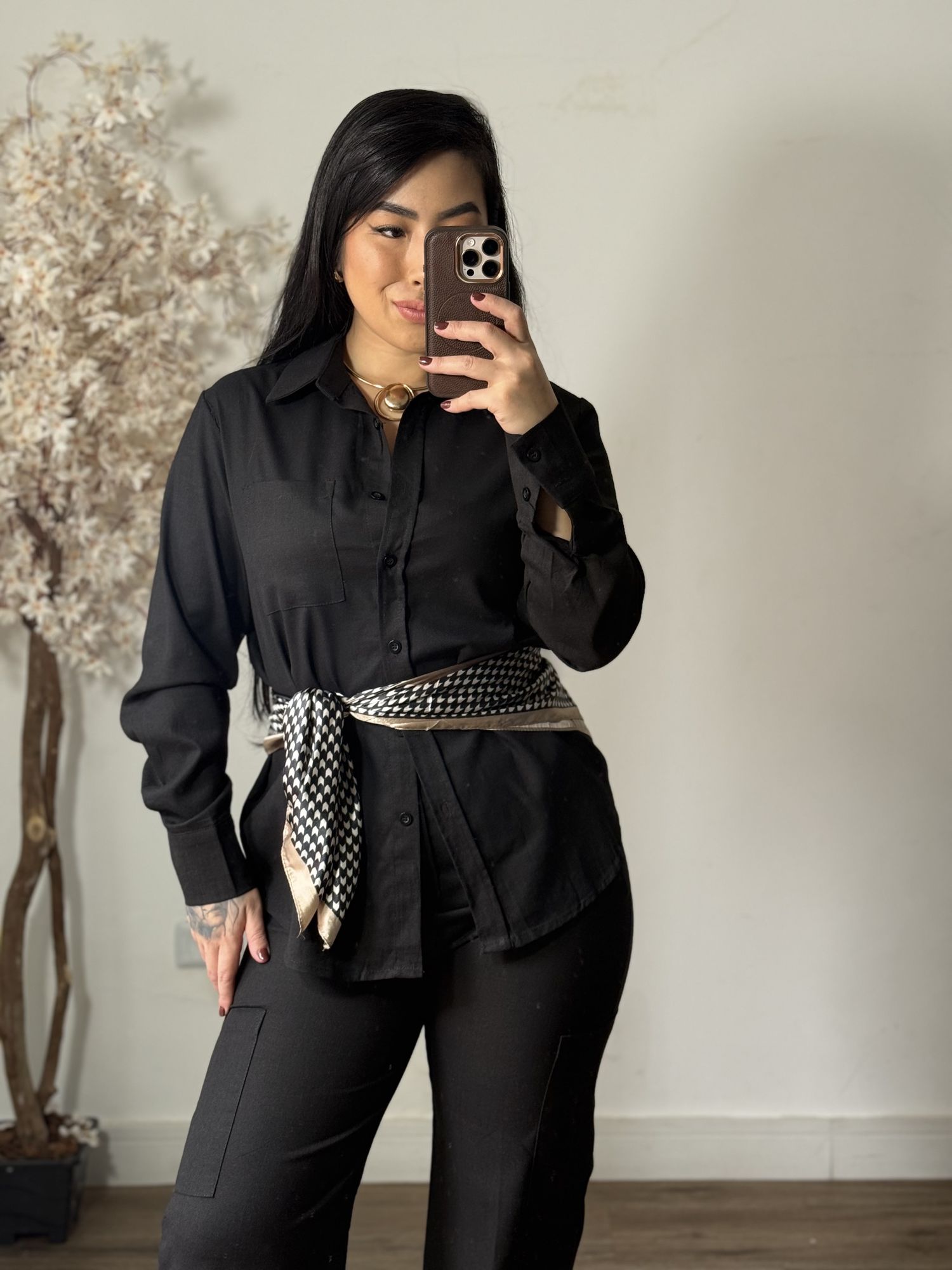 Conjunto Linho Kalina LV3386 - Preto C021