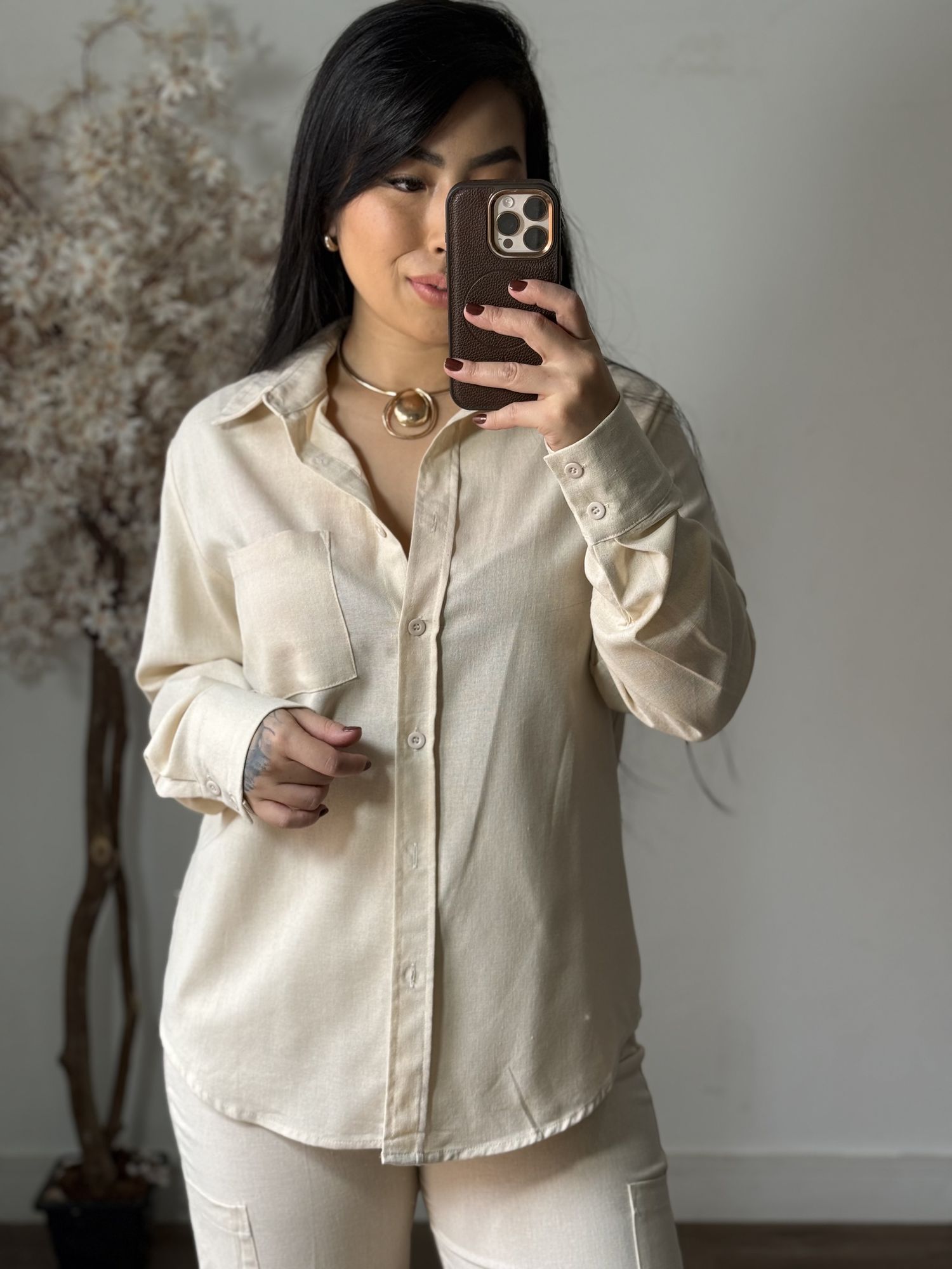 Conjunto Linho Kalina LV3386 - Bege C021