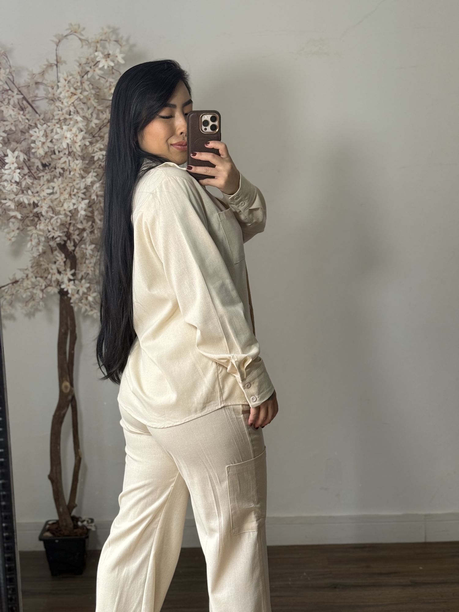 Conjunto Linho Kalina LV3386 - Bege C021