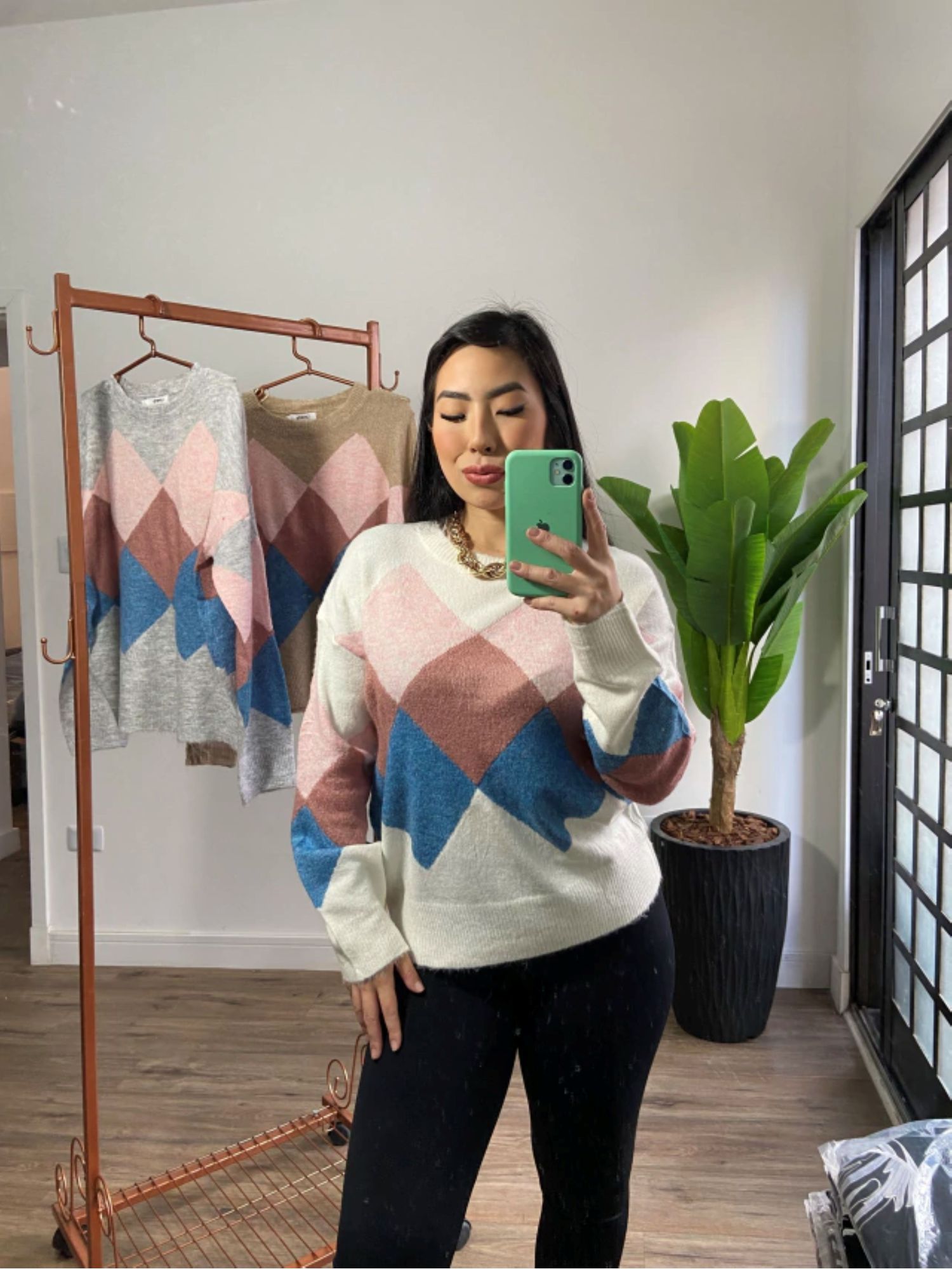 blusa trico camille 2890- cinza 