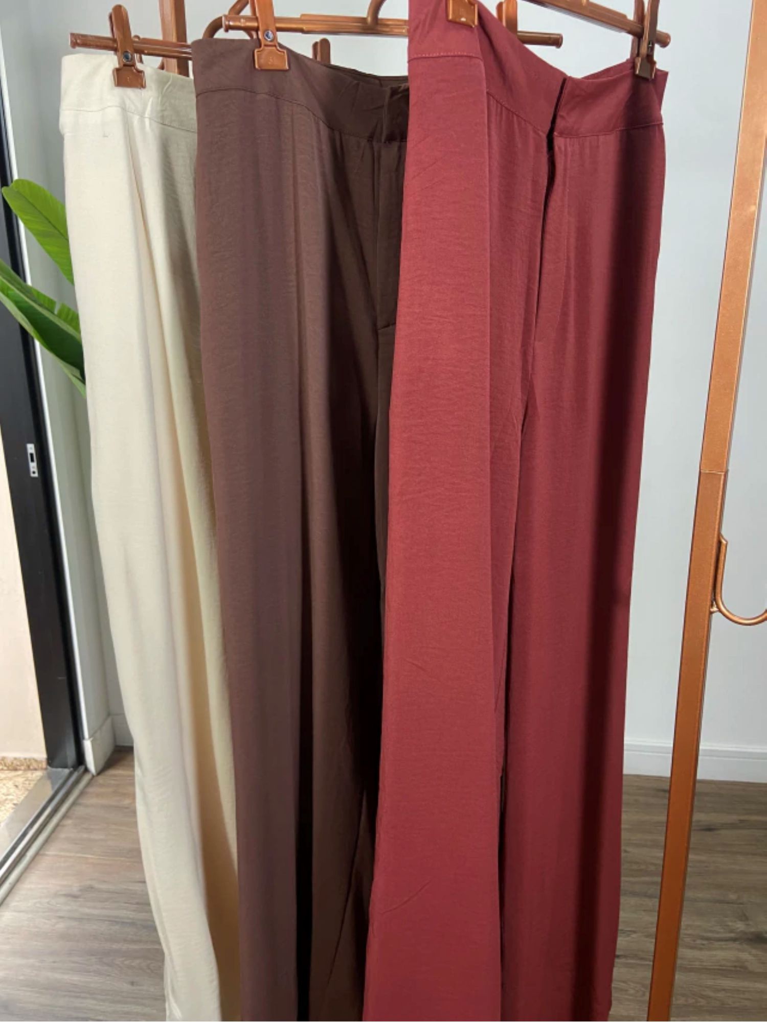 Calca pantalona Andressa 3305 - Bege