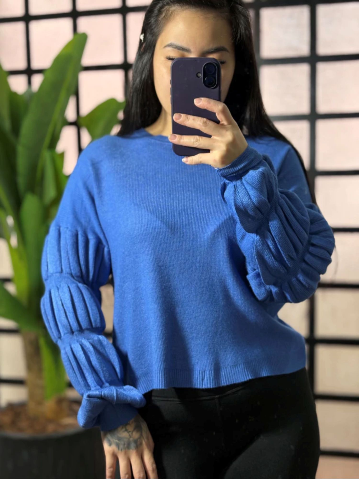 Blusa Trico Marisa 8929- Azul
