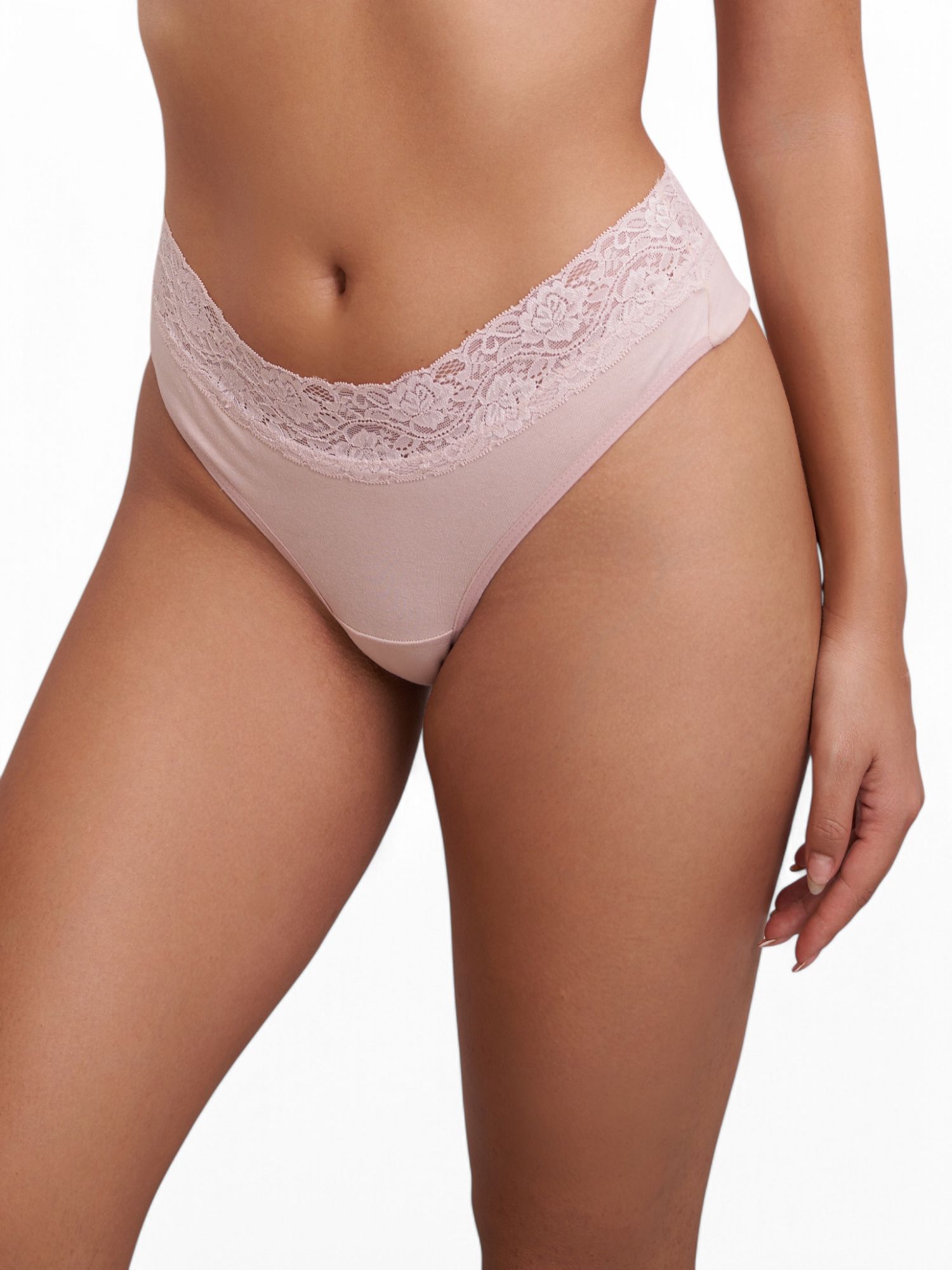 Calcinha Tanga Alta - Bege
