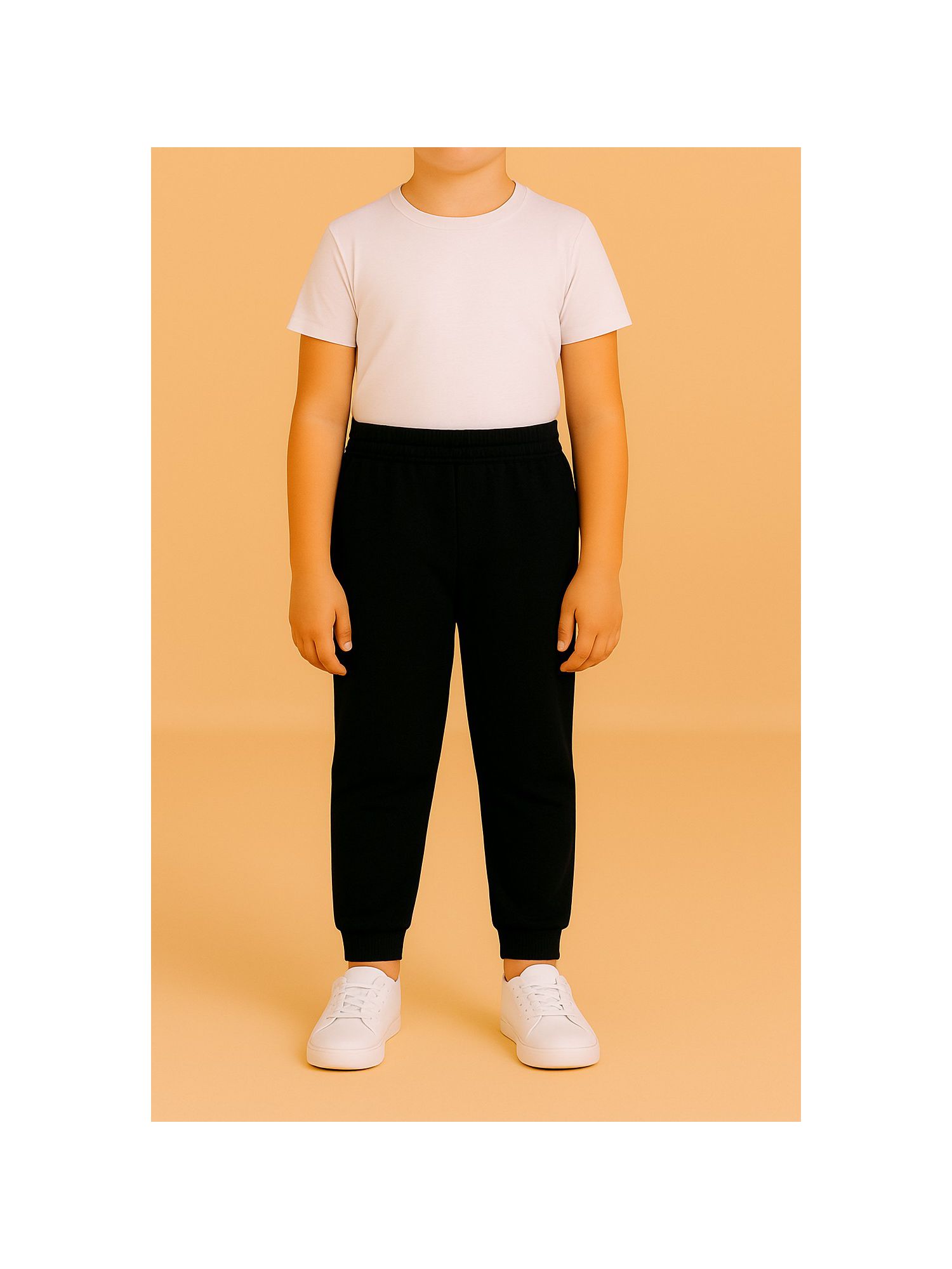 Calça de moletom Soletex unissex preto 4 ao 8