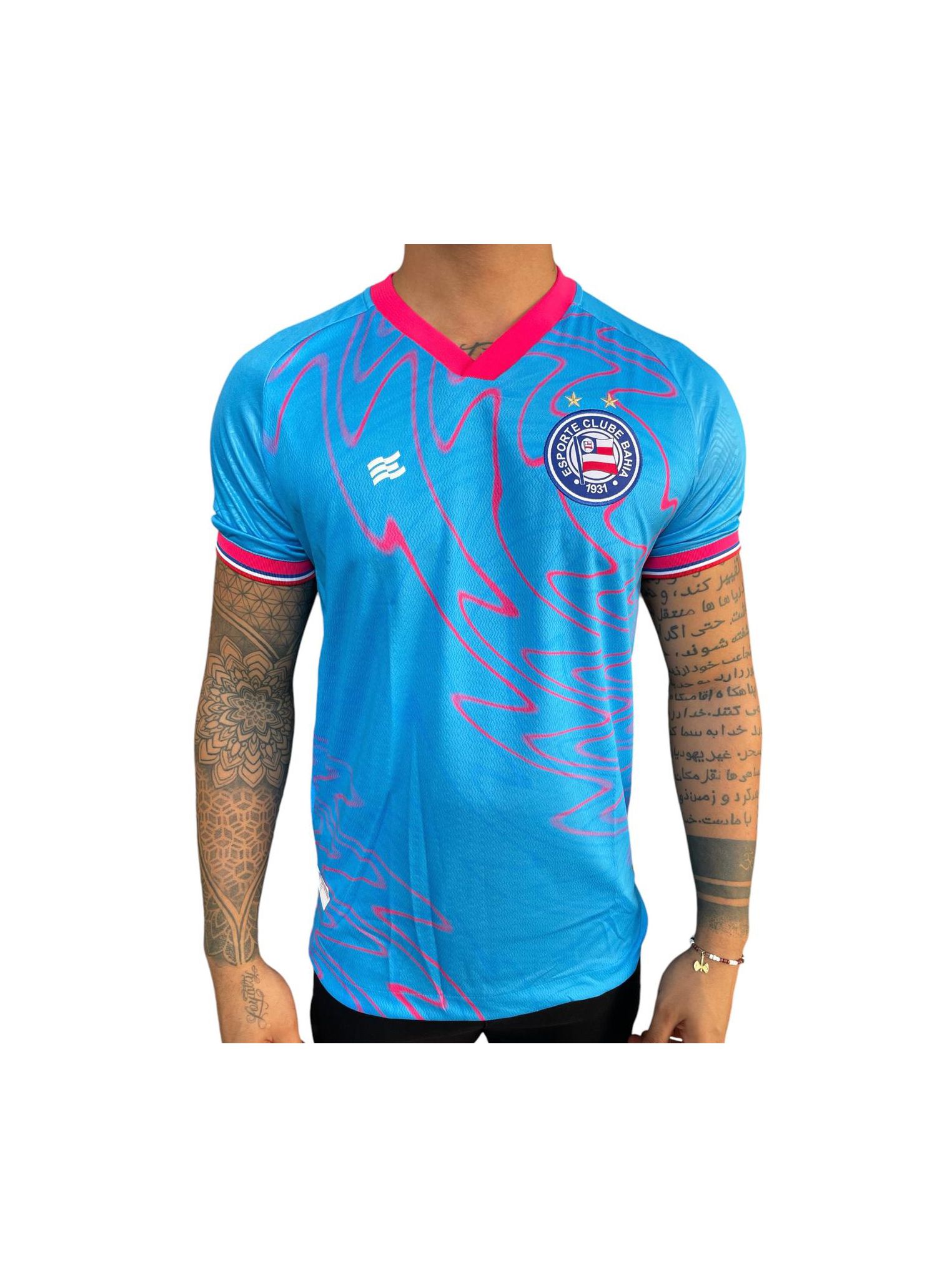 Camisa Masculina Goleiro 1 2024 Sem Patrocinio Azu... - LOJA DO BAHIA 