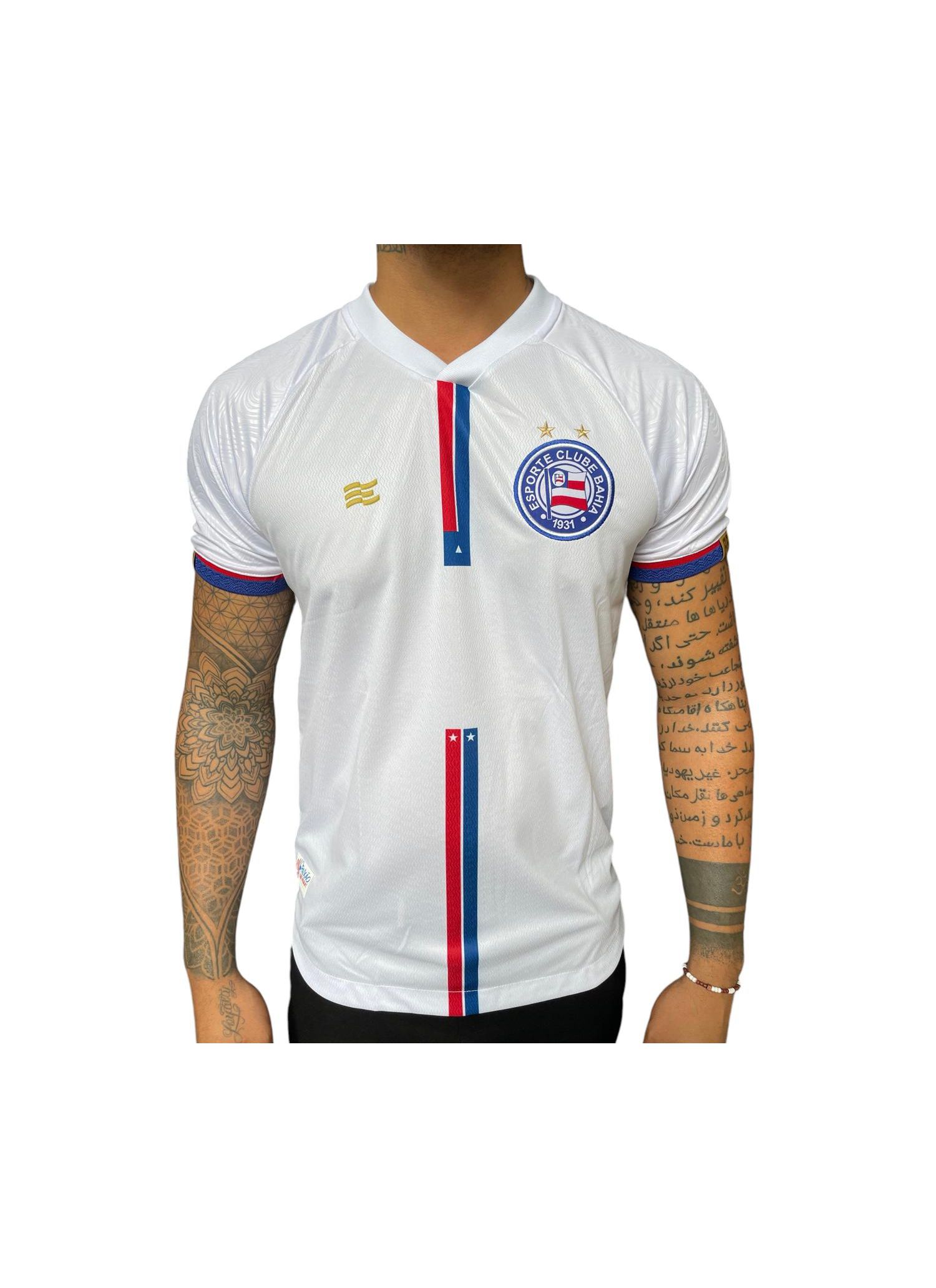 Camisa Masculina Jogo 1 2024 Sem Patrocinio Branca... - LOJA DO BAHIA 