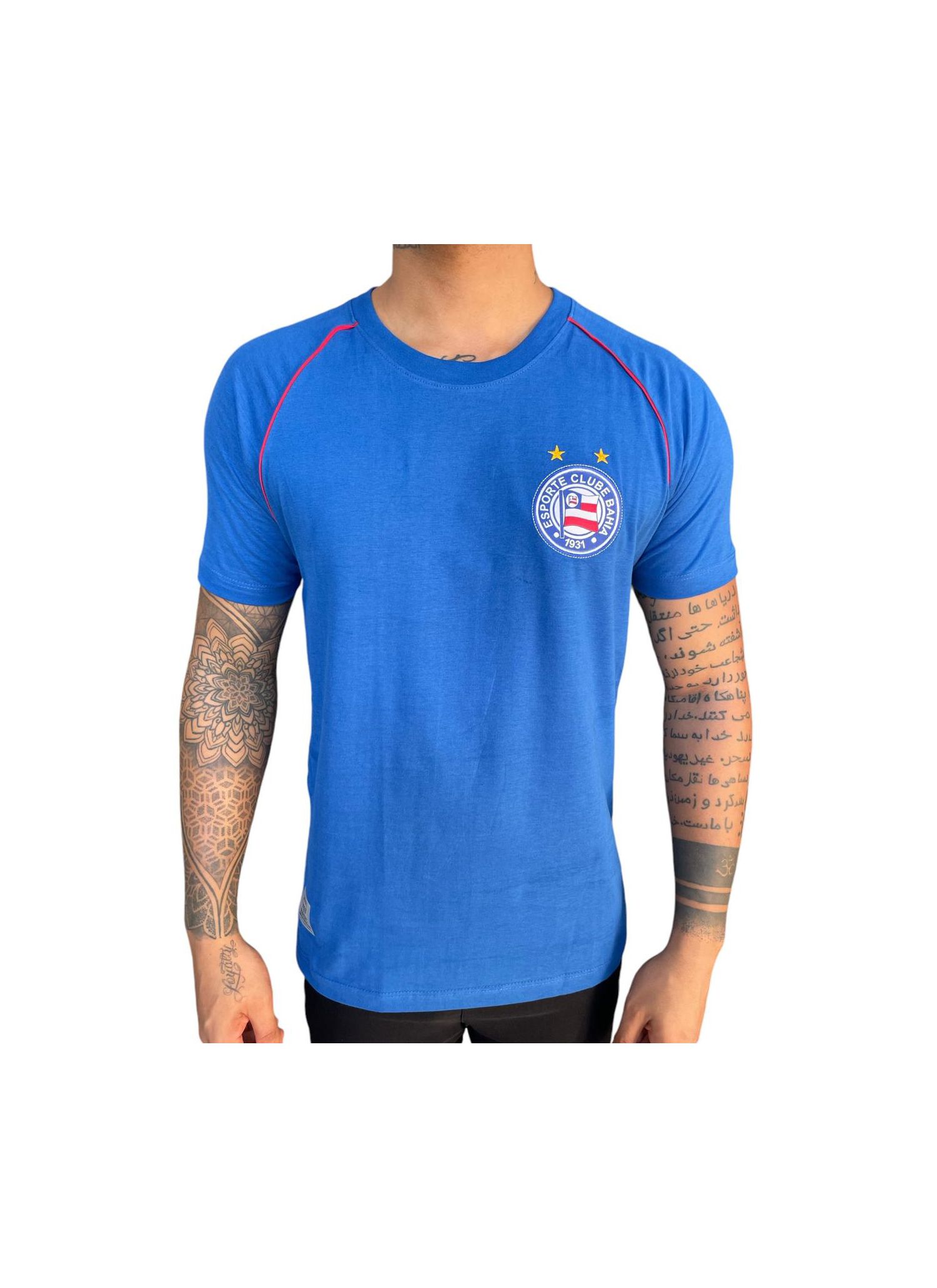 Camisa Básica Bahia 2024 Azul Masculina - LOJA DO BAHIA 