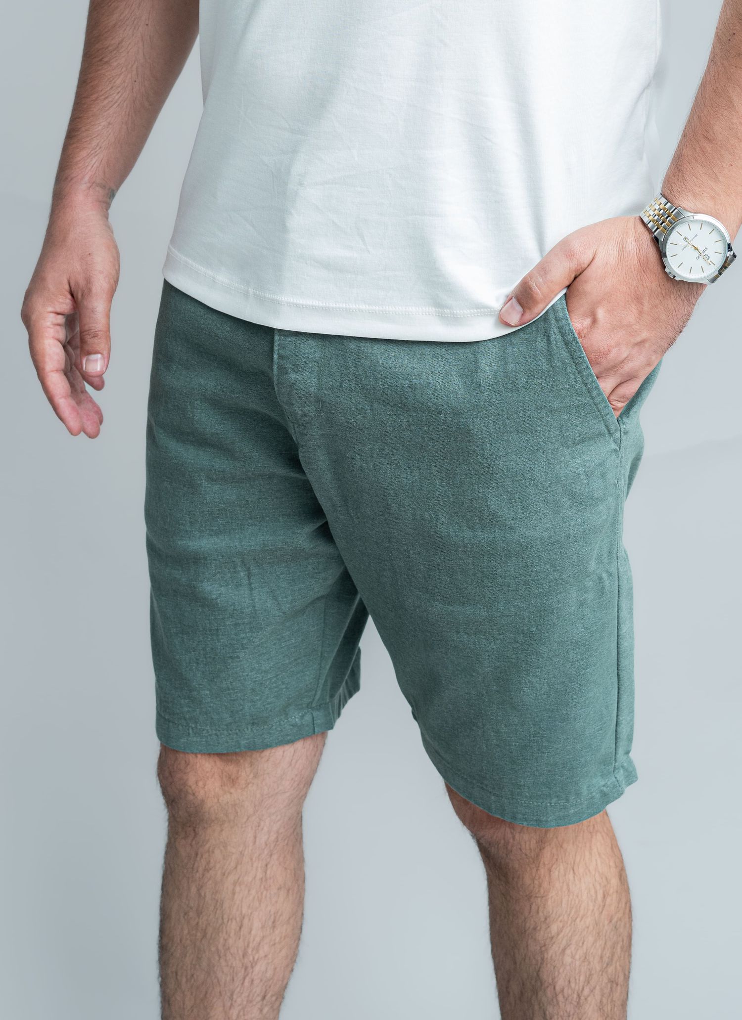 Bermuda Sarja Stefano Verde Oliva