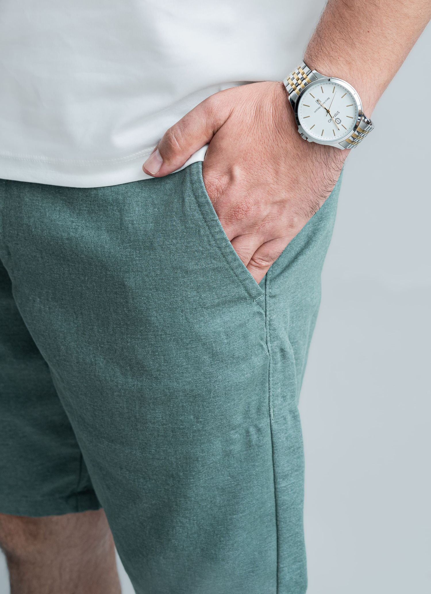 Bermuda Sarja Stefano Verde Oliva