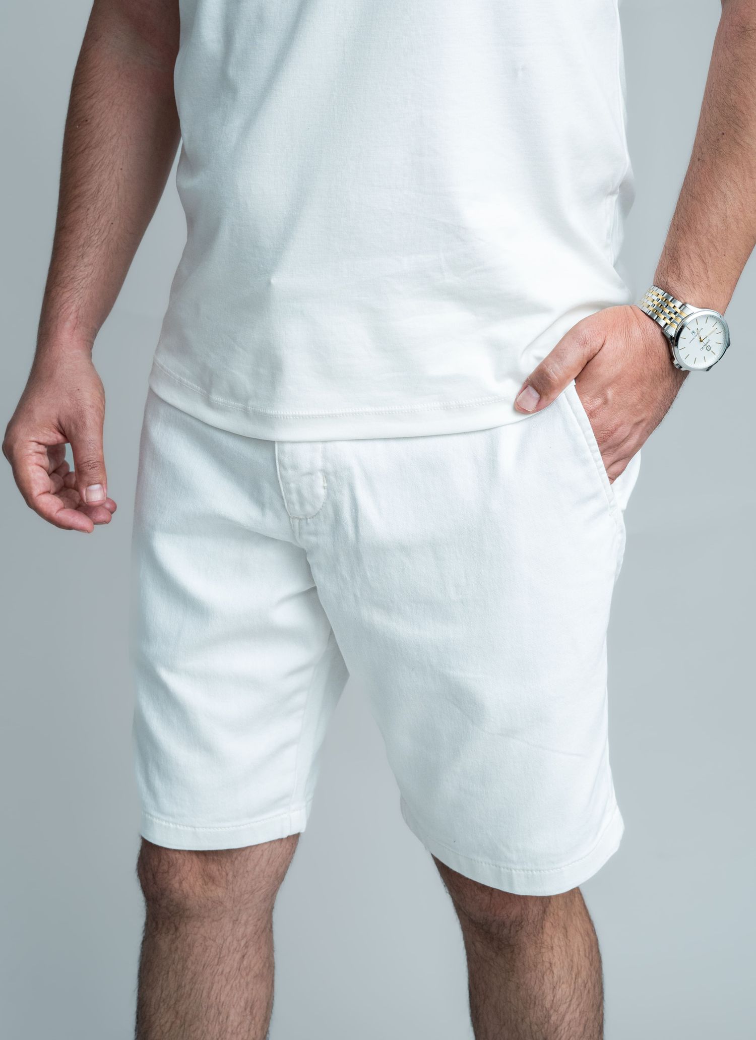 Bermuda Sarja Premium Stefano Off-White