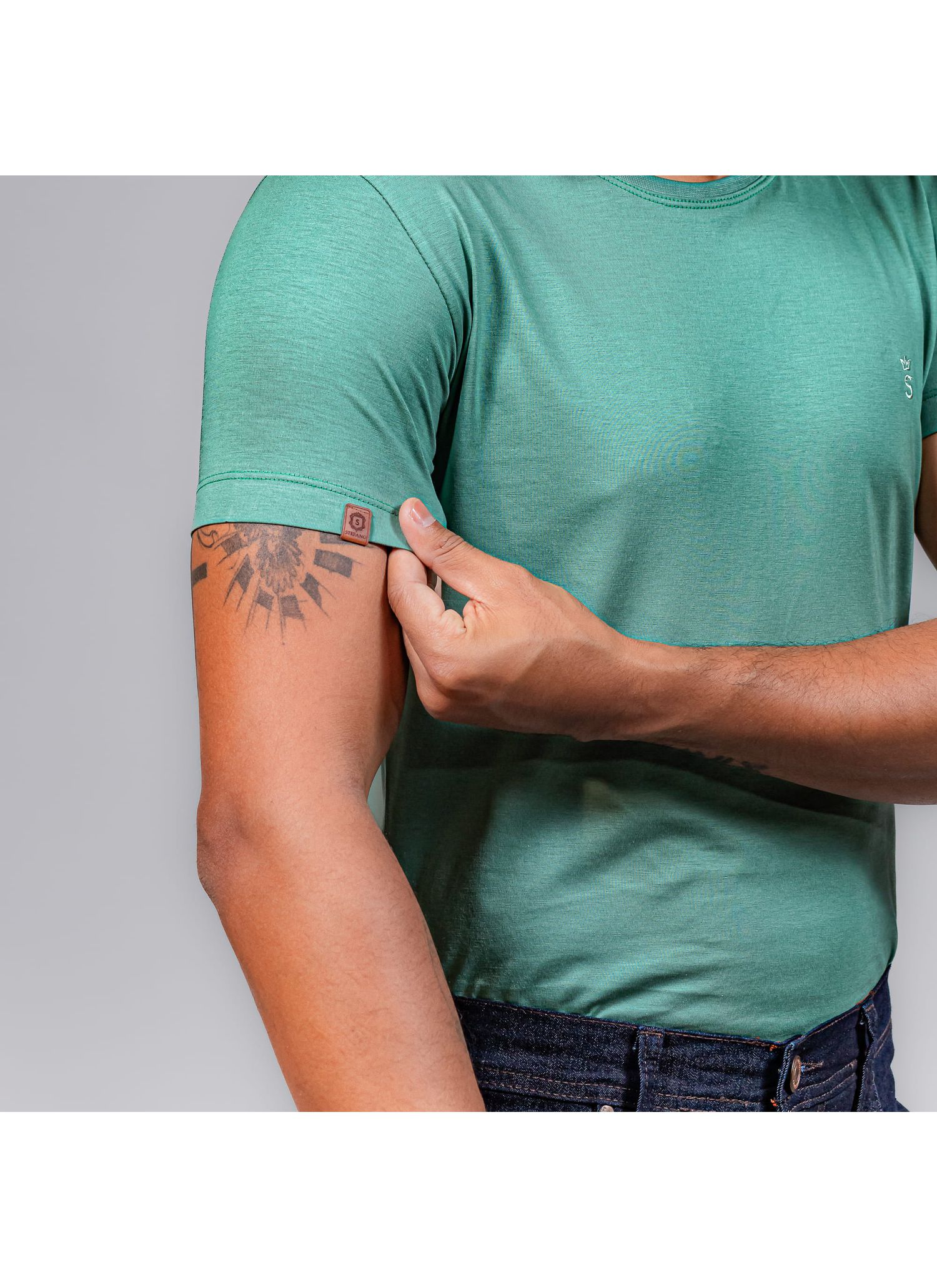 T-Shirt Pima Stefano Verde Claro
