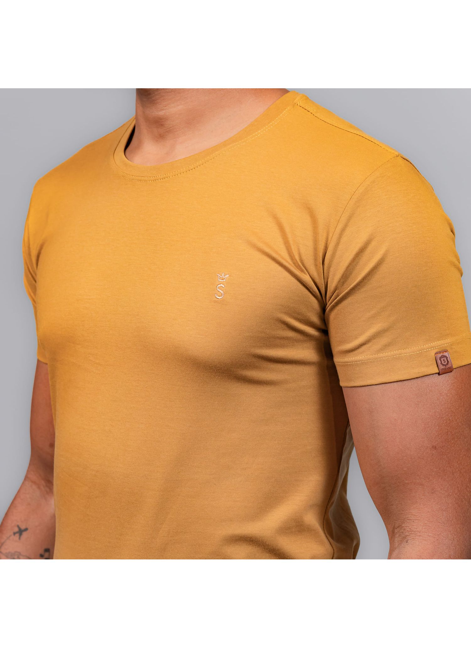 T-Shirt Pima Stefano Mostarda