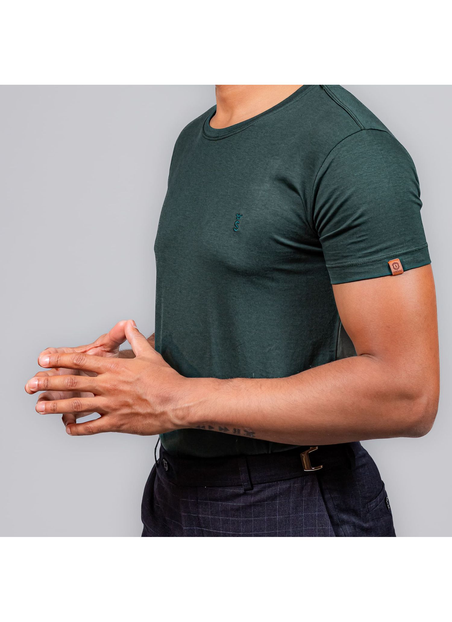 T-Shirt Pima Stefano Verde Militar