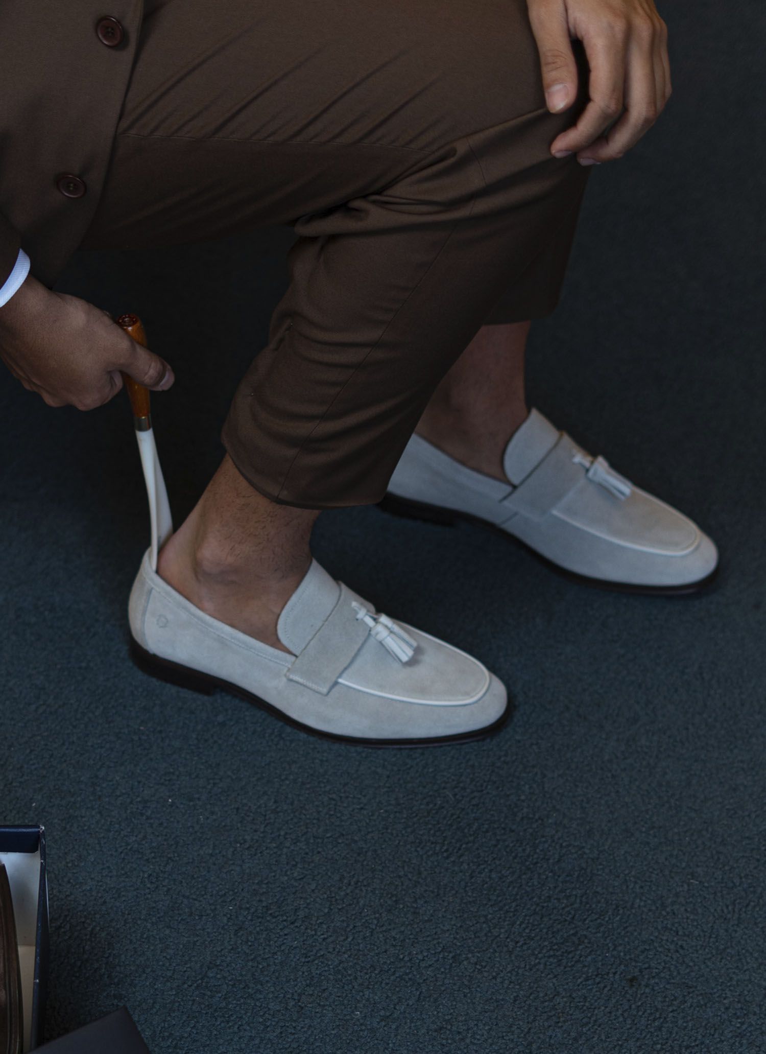 Mocassim Stefano Bambolin Cinza