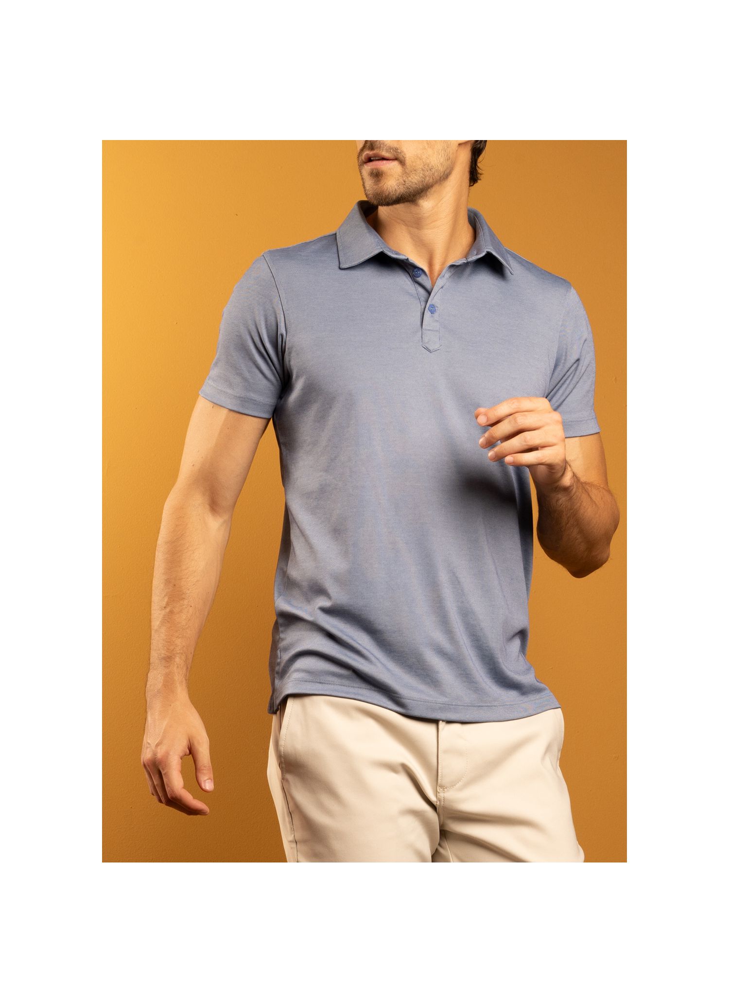 Polo Pima Tecnológica Stefano Azul Claro