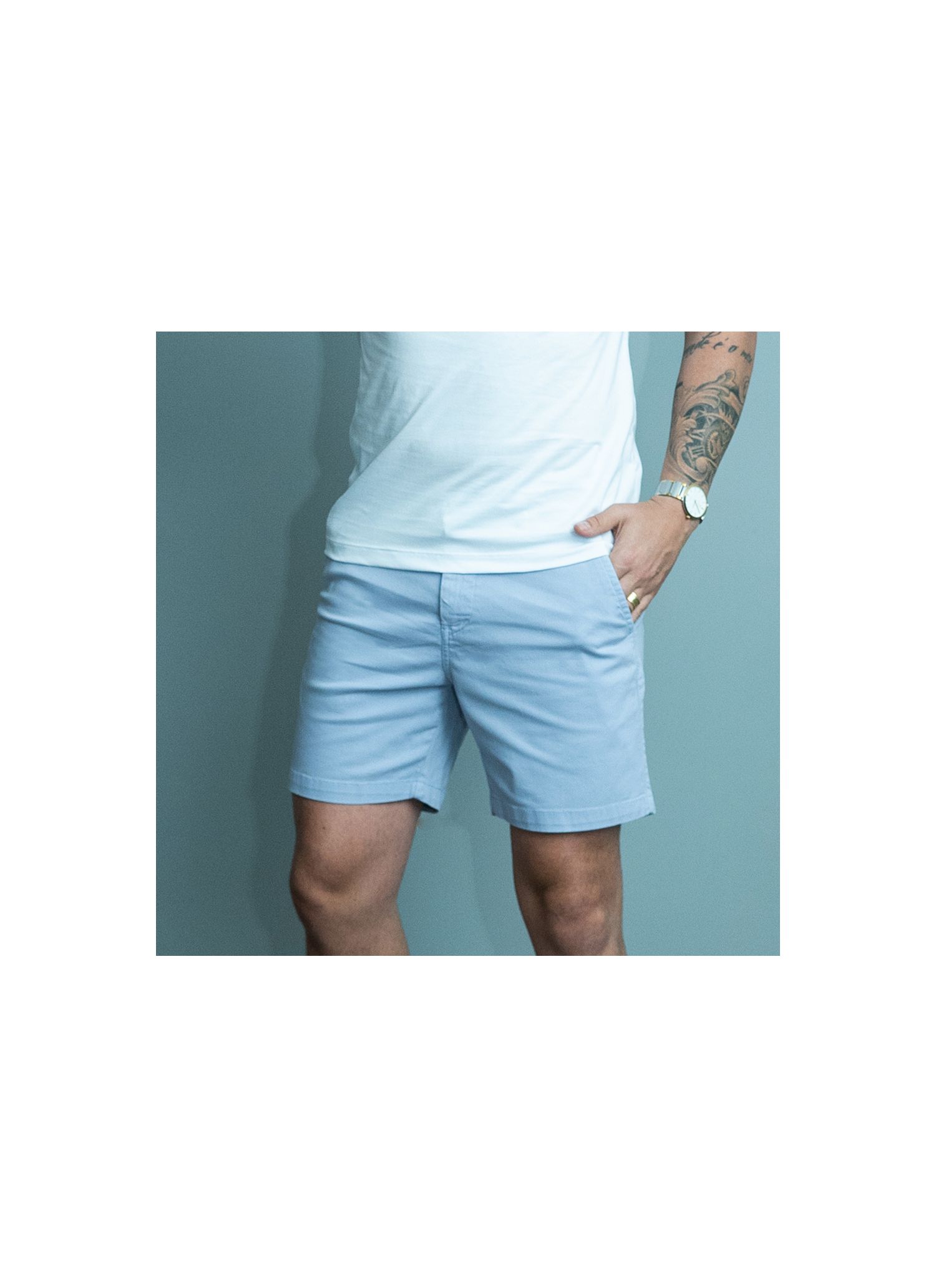 Bermuda Algodão Stefano Lilás - Stefano Store