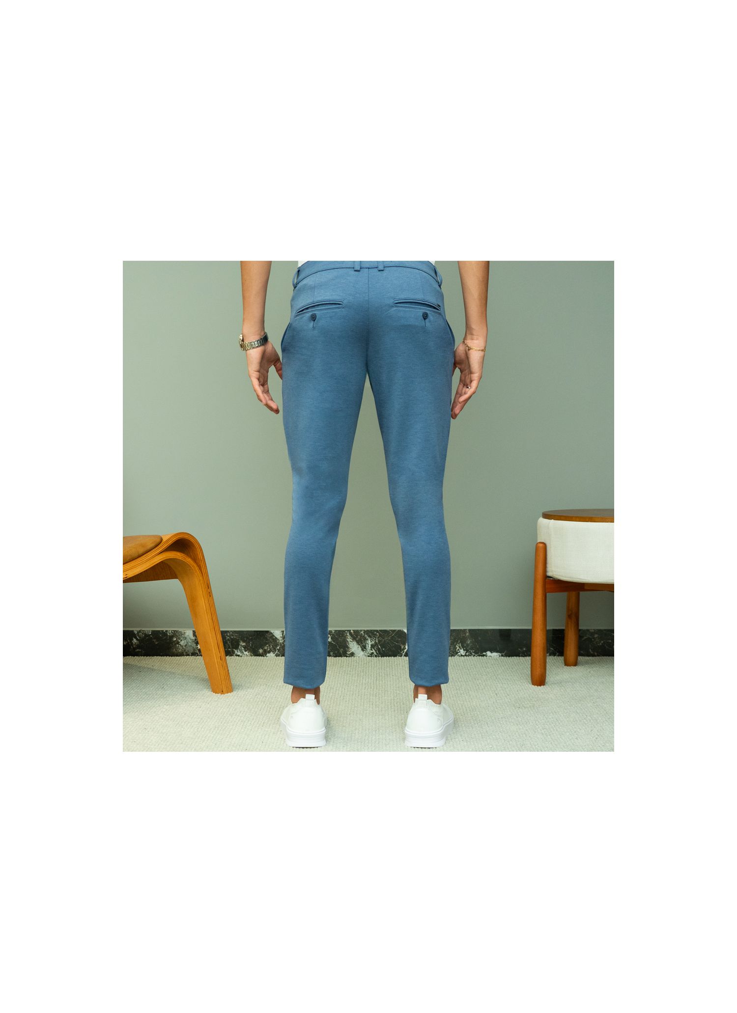Calça de Tecnologia Azul Glacial Stefano