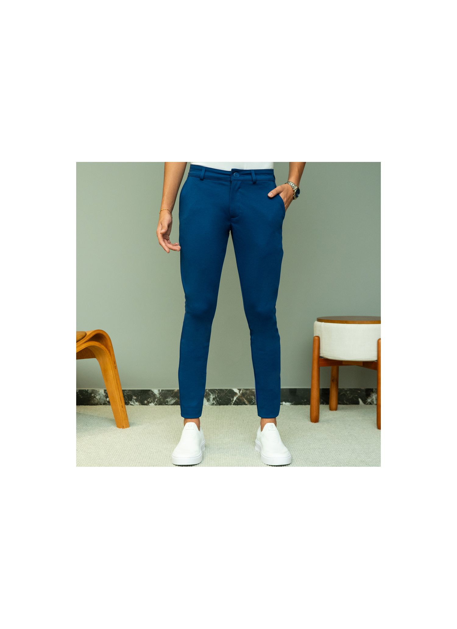 Calça de Tecnologia Azul Roya... - Stefano Store