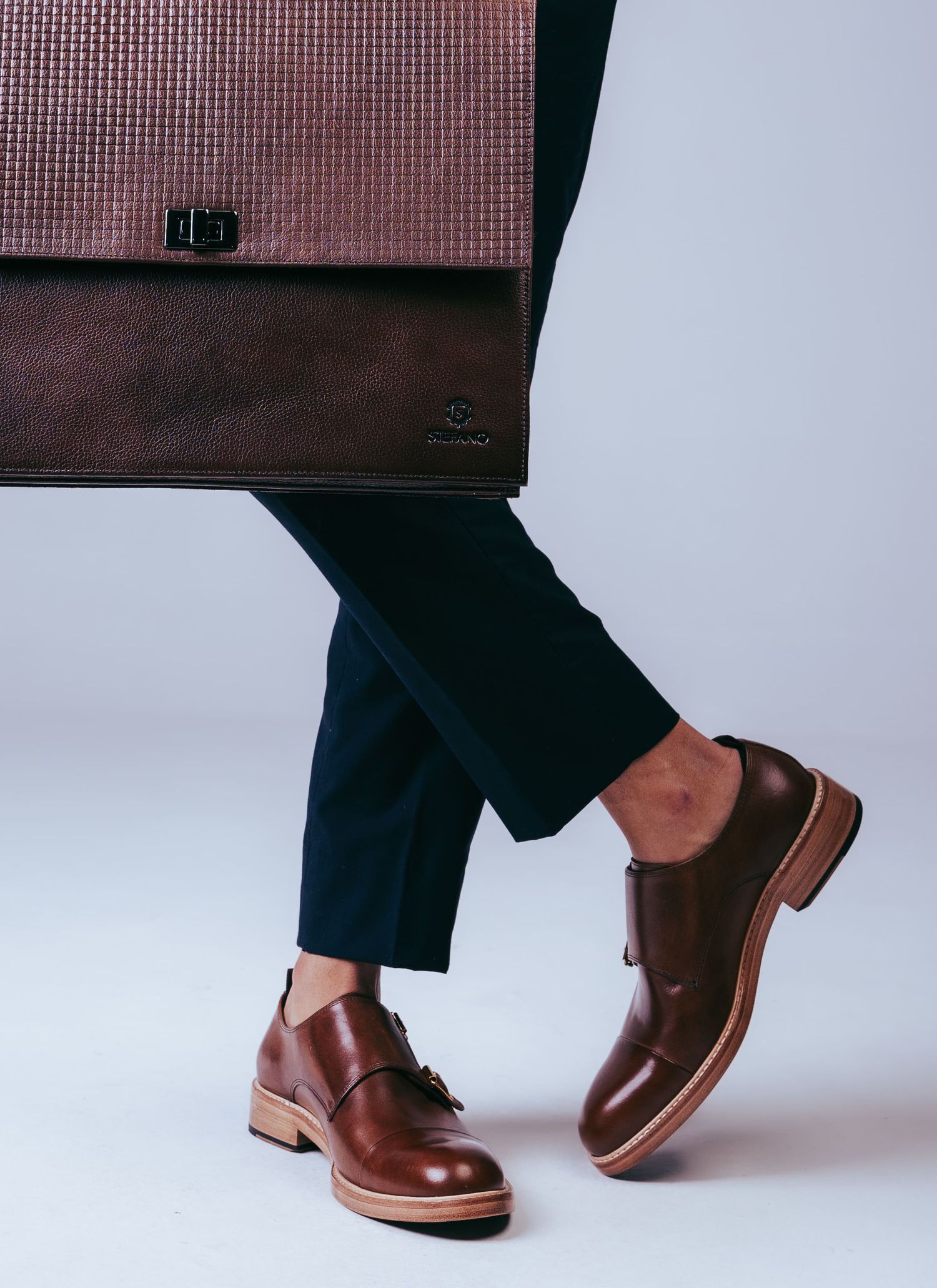 Sapato Monkstrap Stefano Whisky