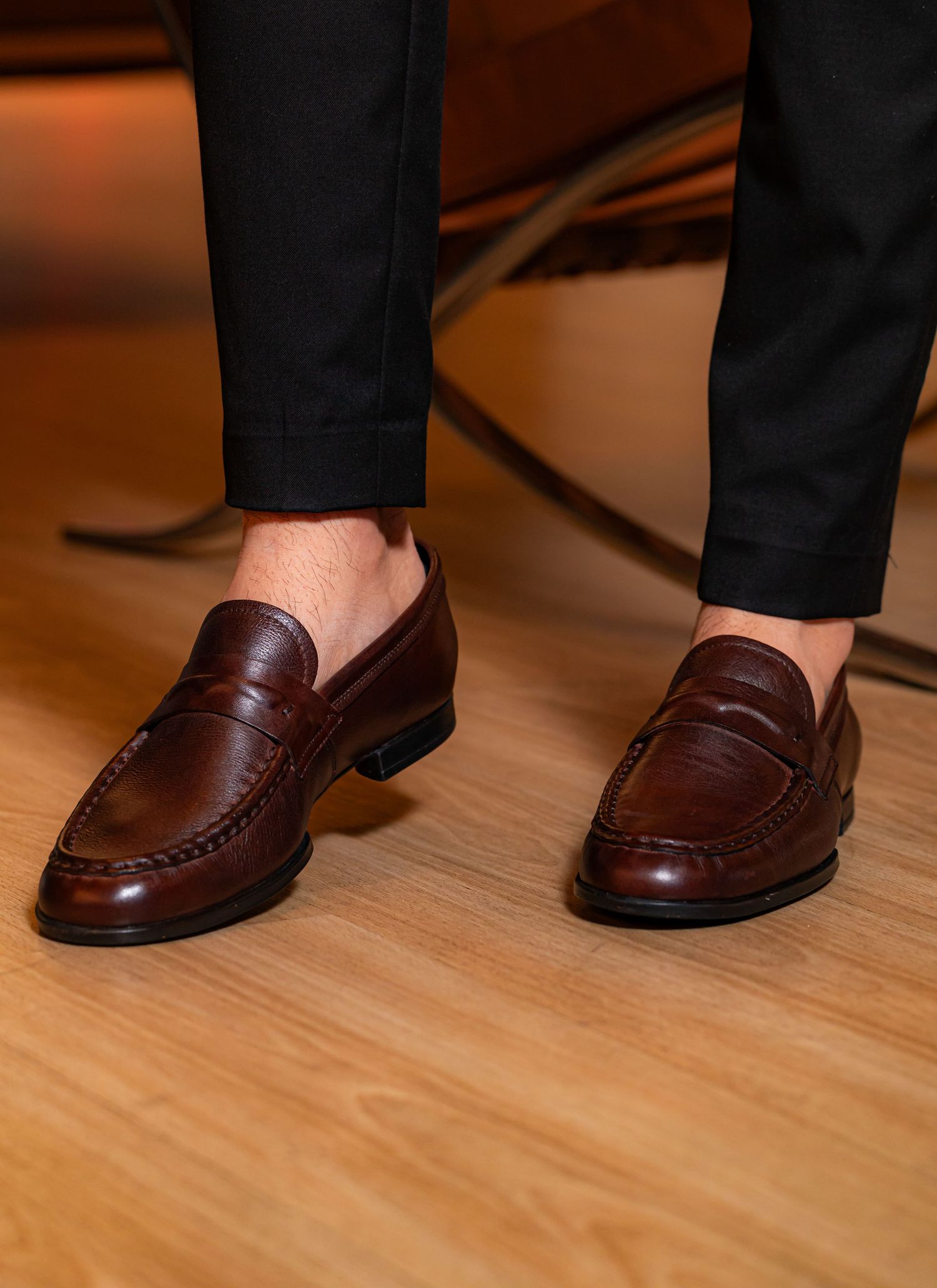 Sapato Mocassim Stefano Rivello Marrom Café