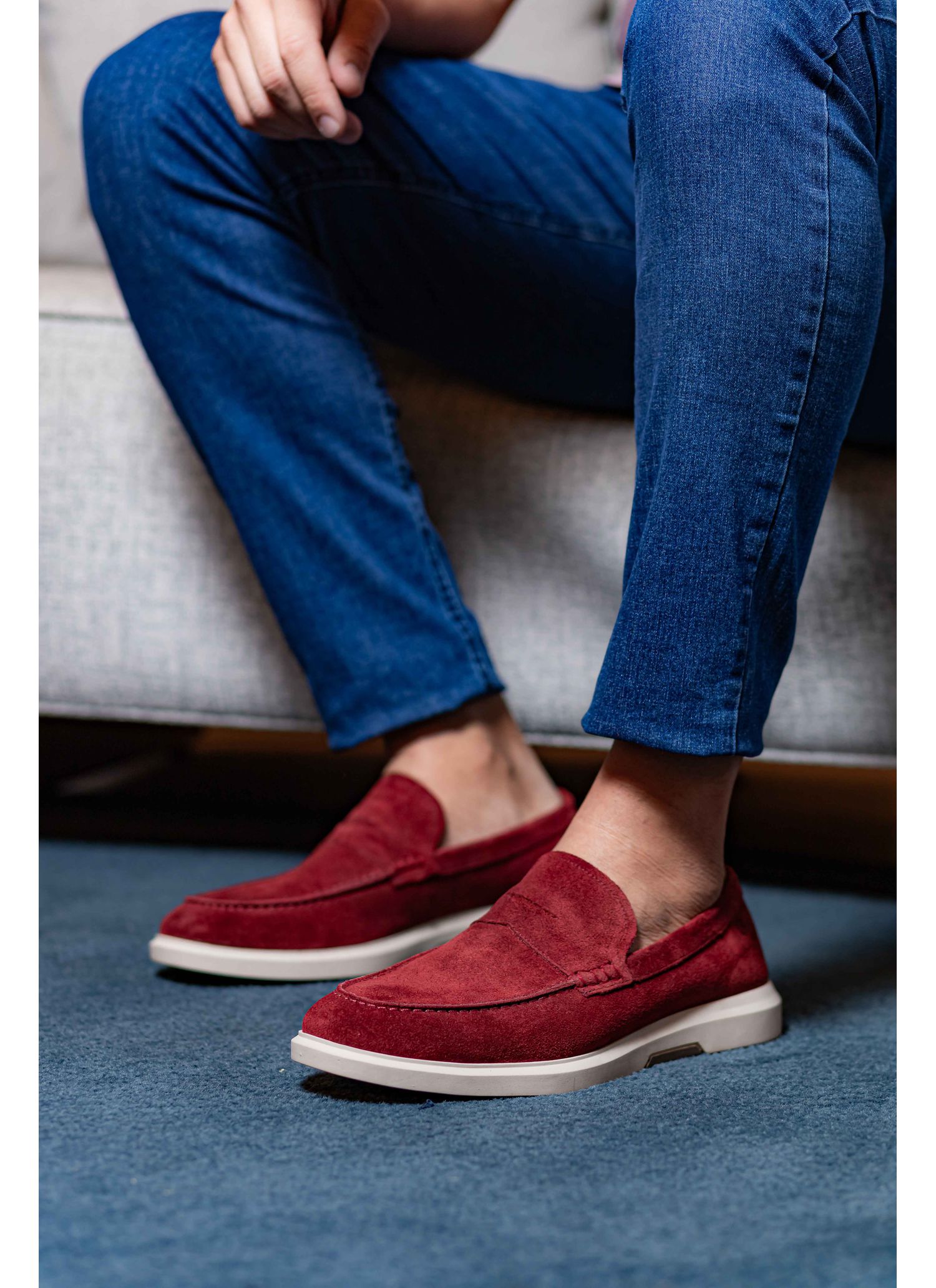 Sapato Mocassim Stefano Nice Bordô