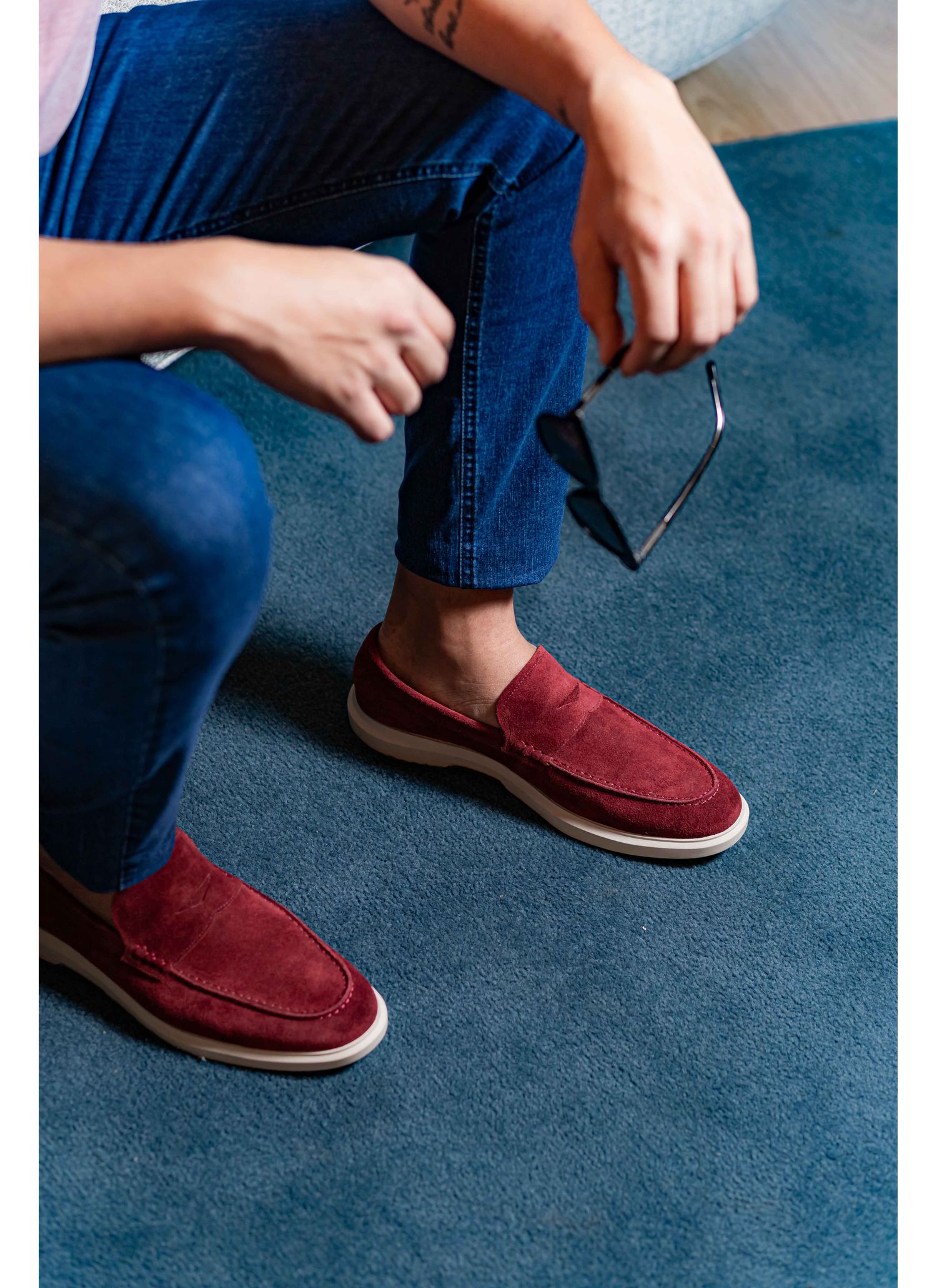 Sapato Mocassim Stefano Nice Bordô
