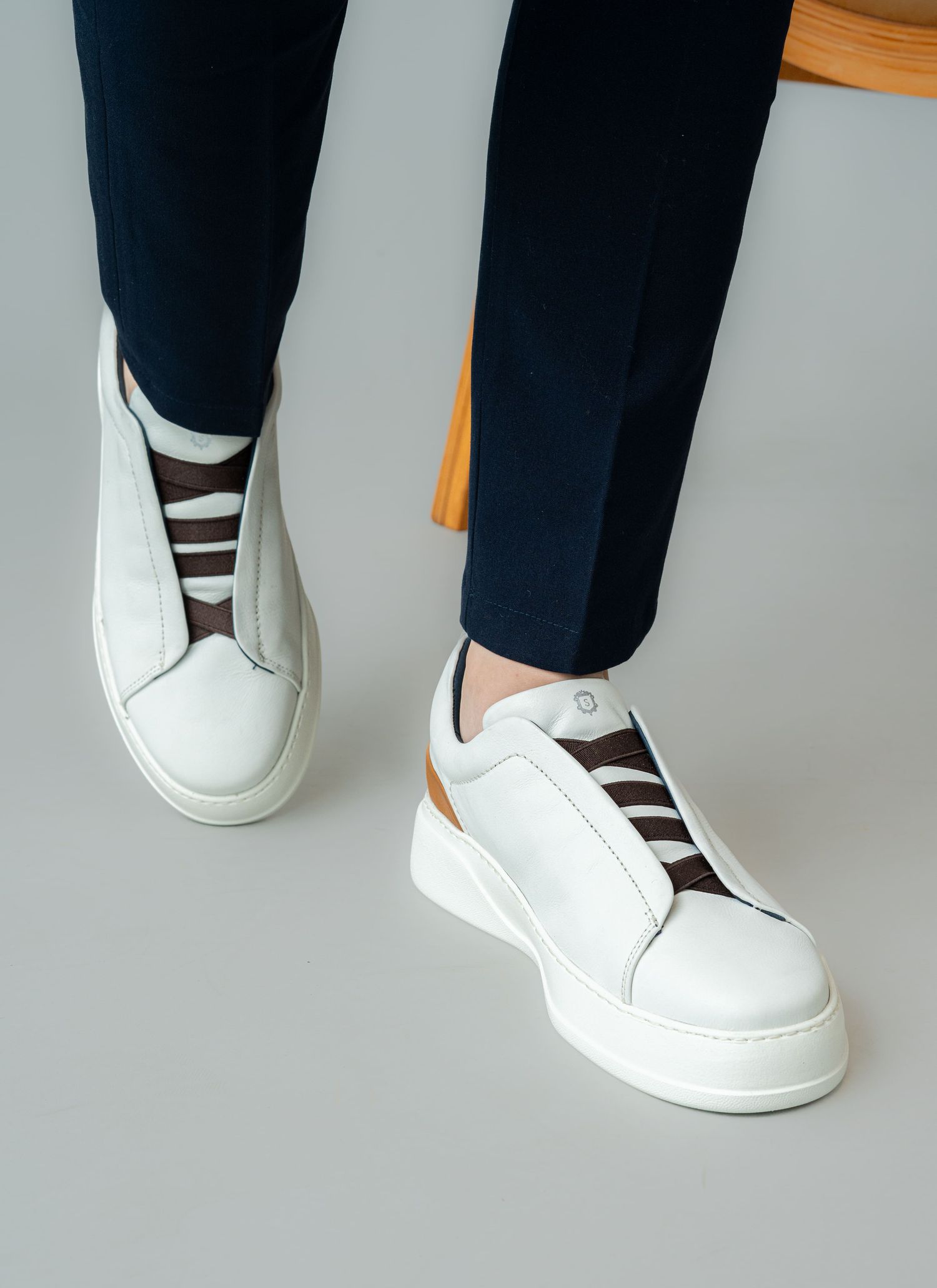 Tênis Sneaker Stefano Nice Triple Stitch Gelo