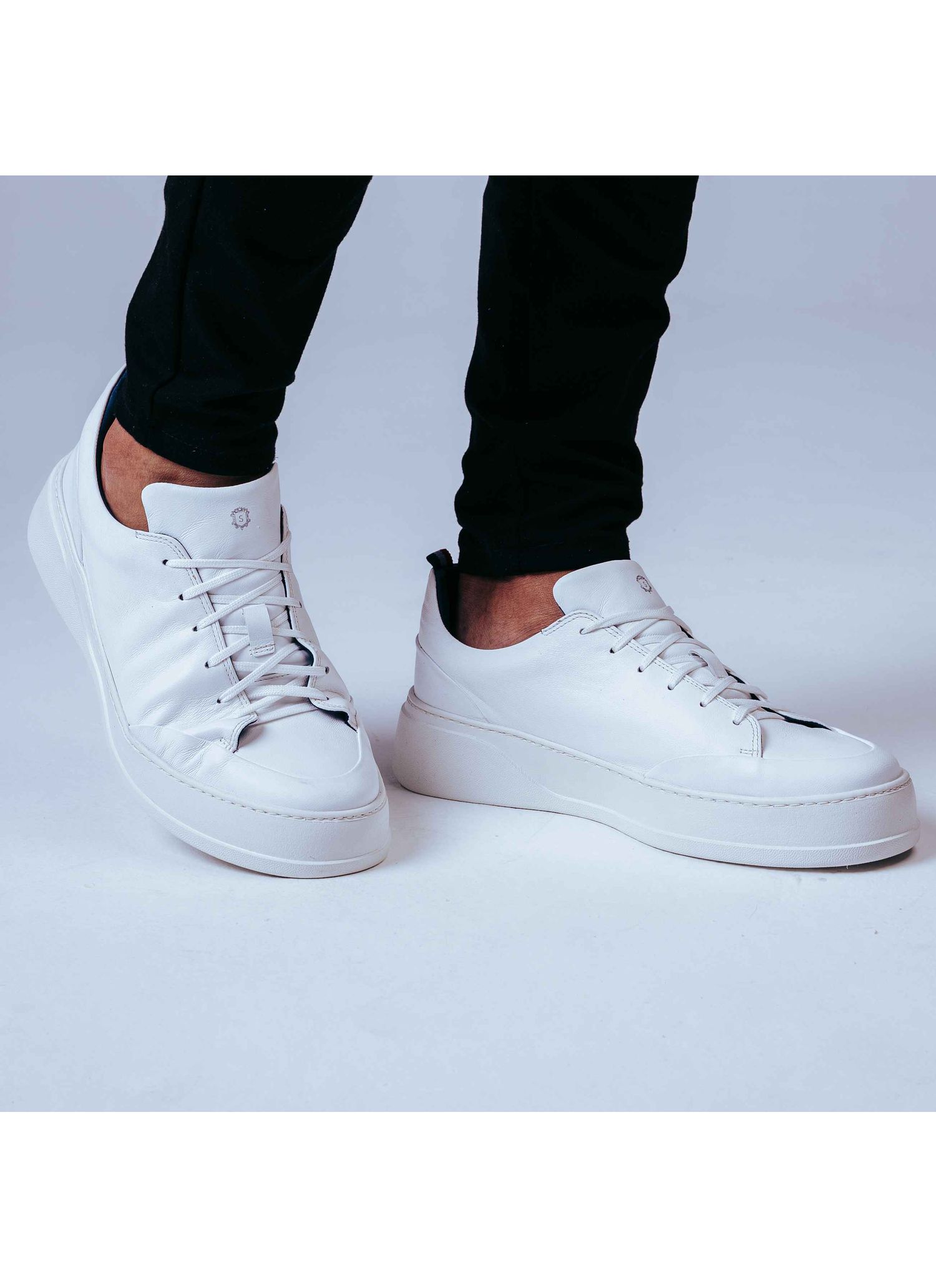 Tênis Sneaker Stefano Nice All White