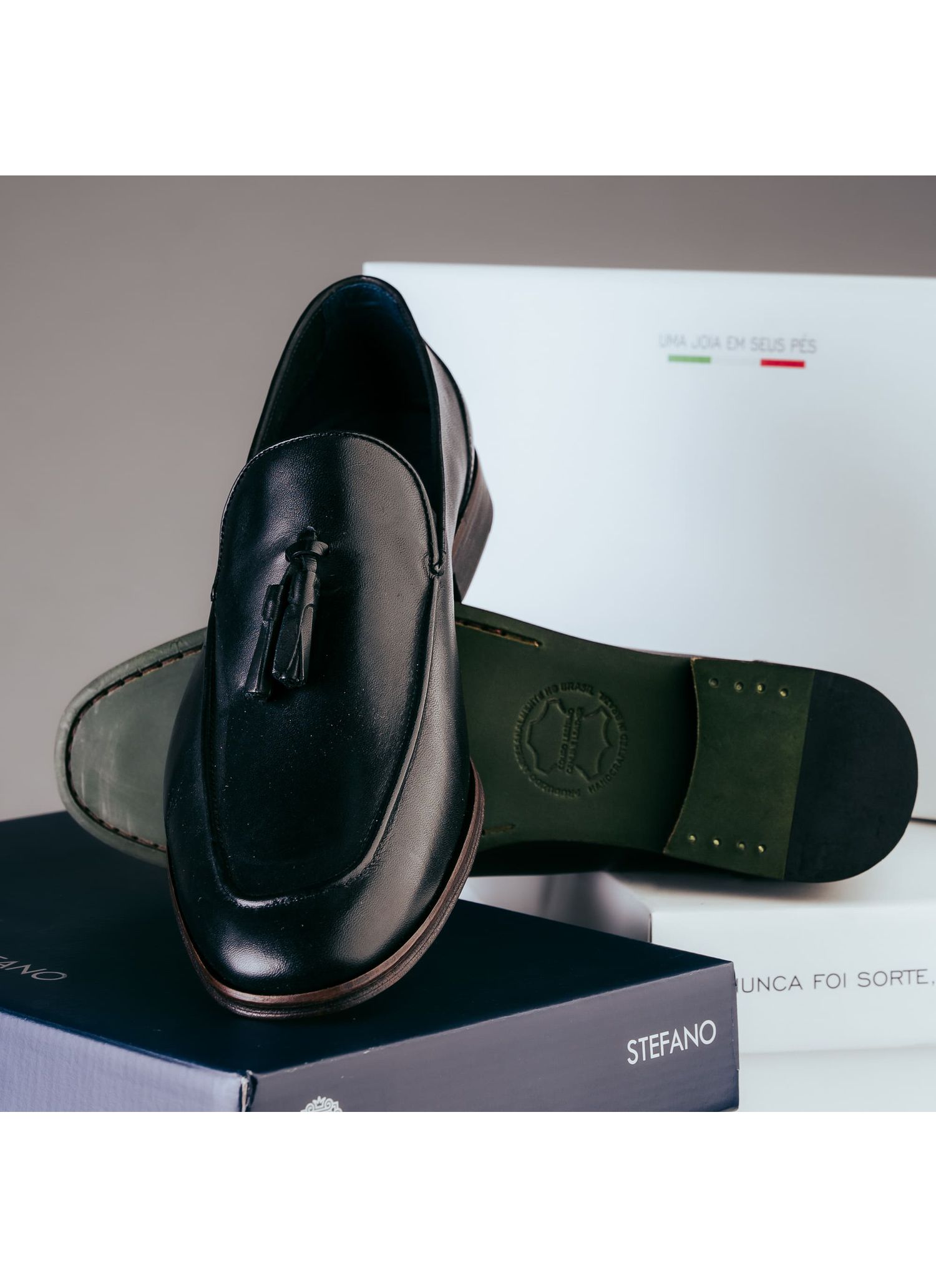 Sapato Mocassim Stefano Bambolin Preto