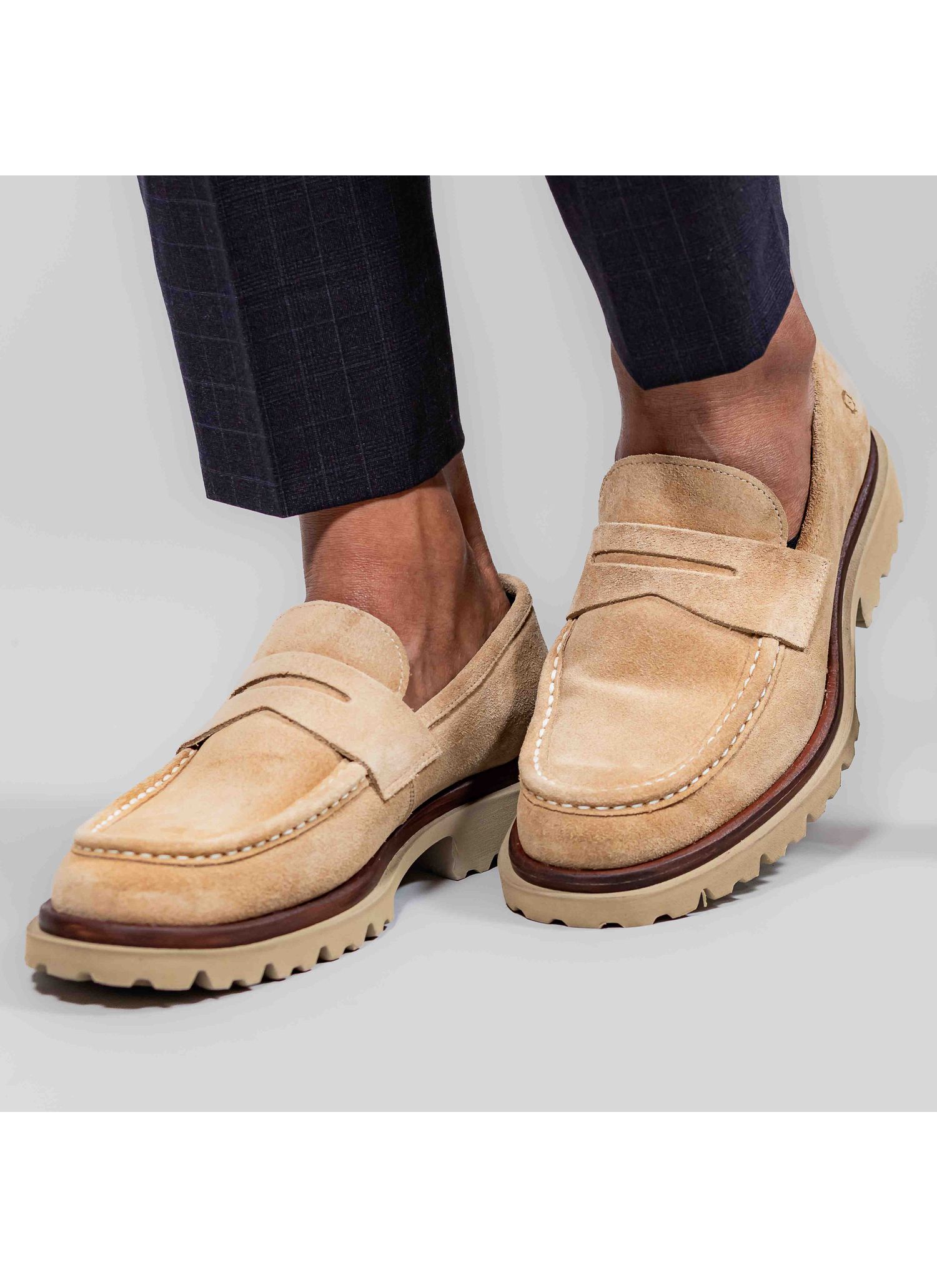 Sapato Mocassim Stefano Camurça Tordilha