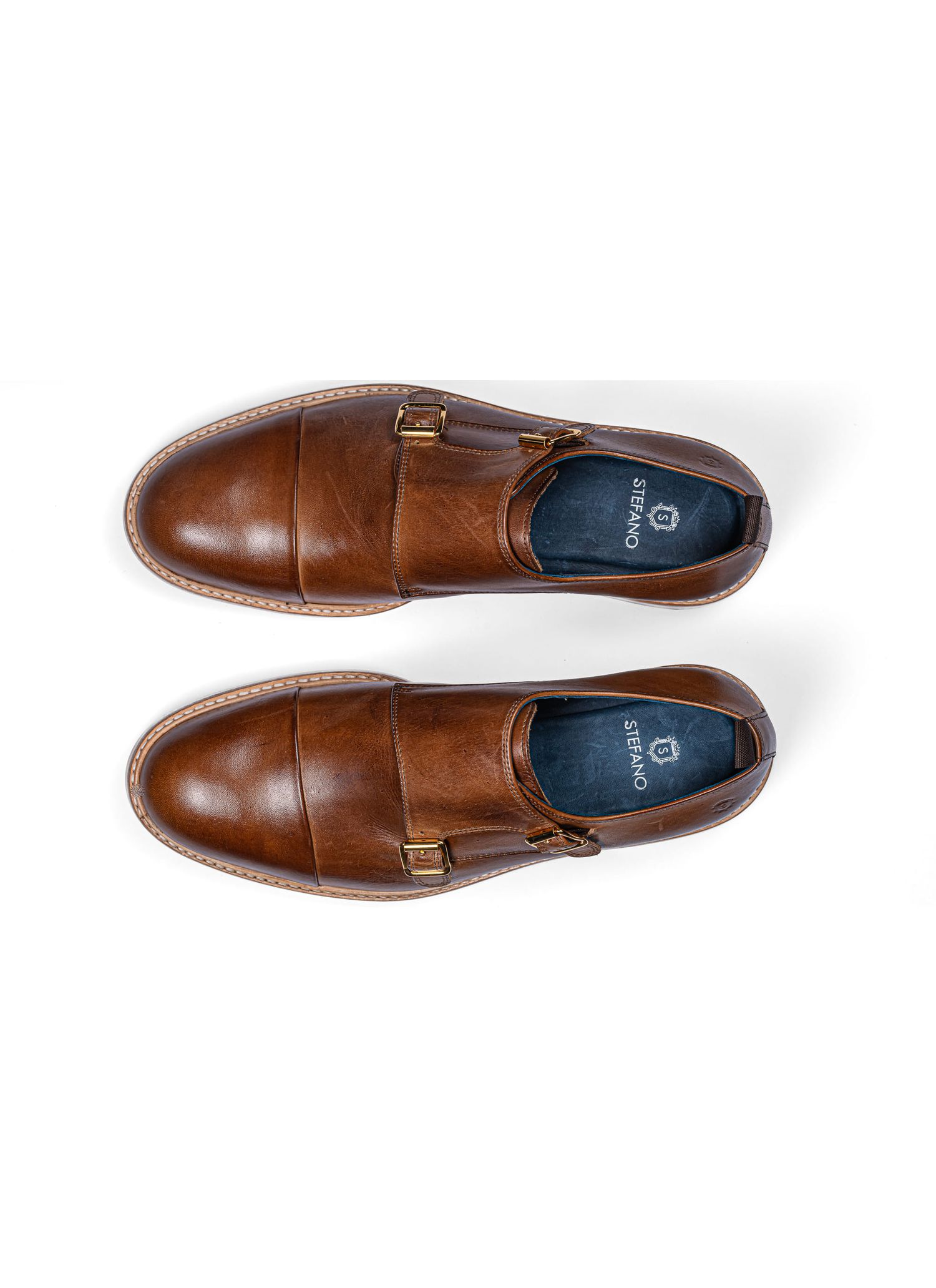 Sapato Monkstrap Stefano Whisky