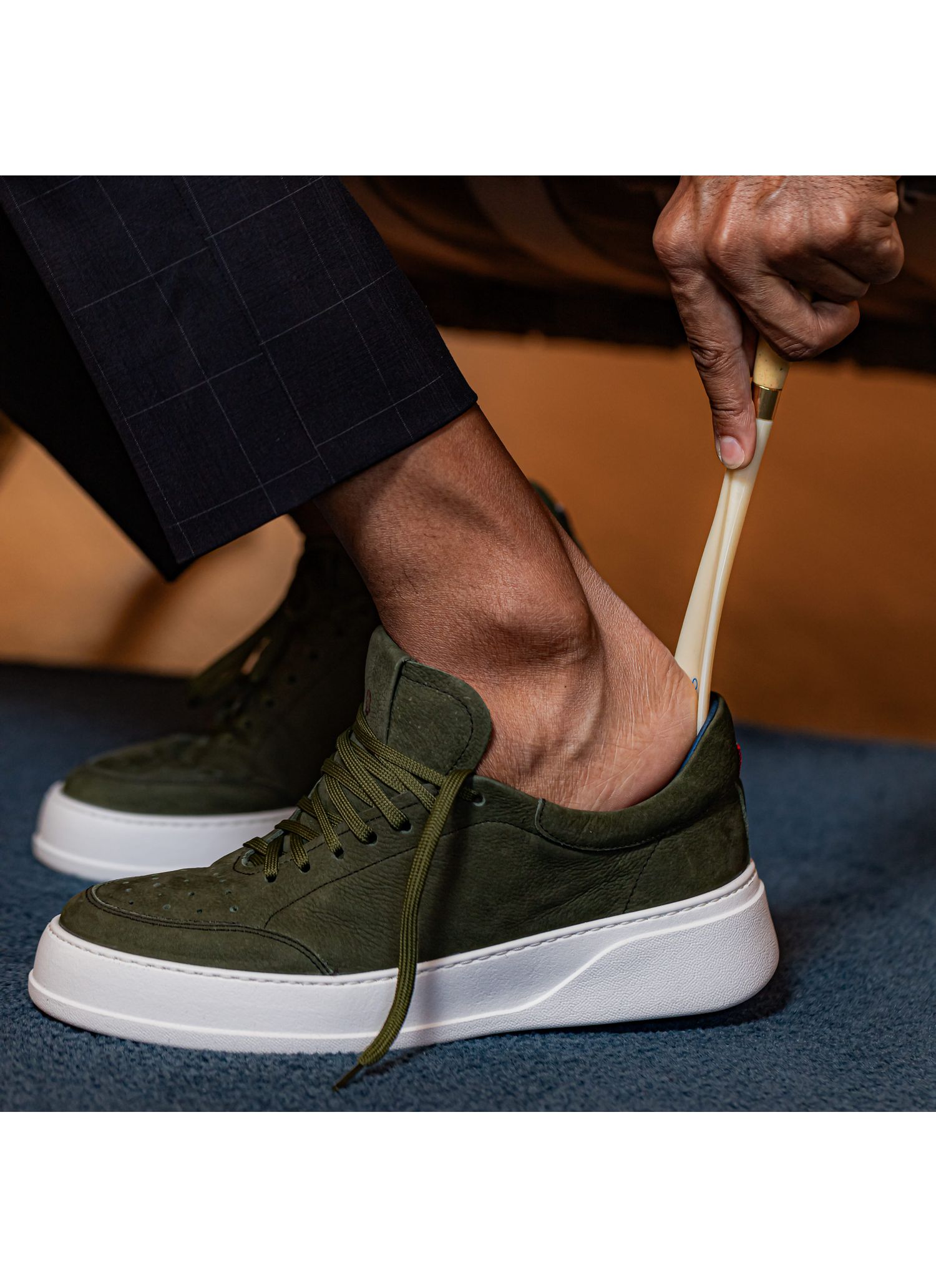 Tênis Sneaker Stefano Nice Chamoa Musgo