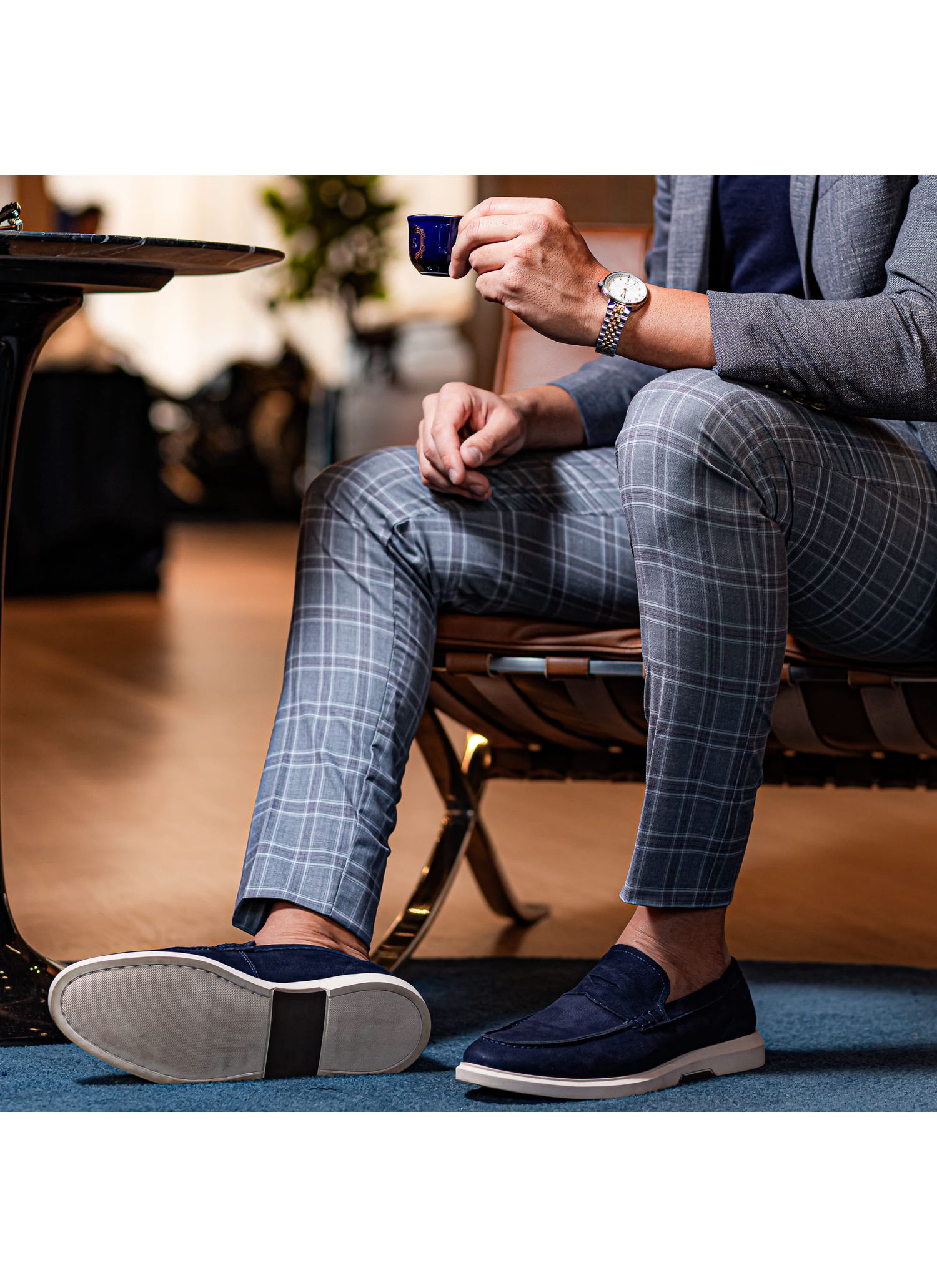 Sapato Mocassim Stefano Nice Azul Marinho