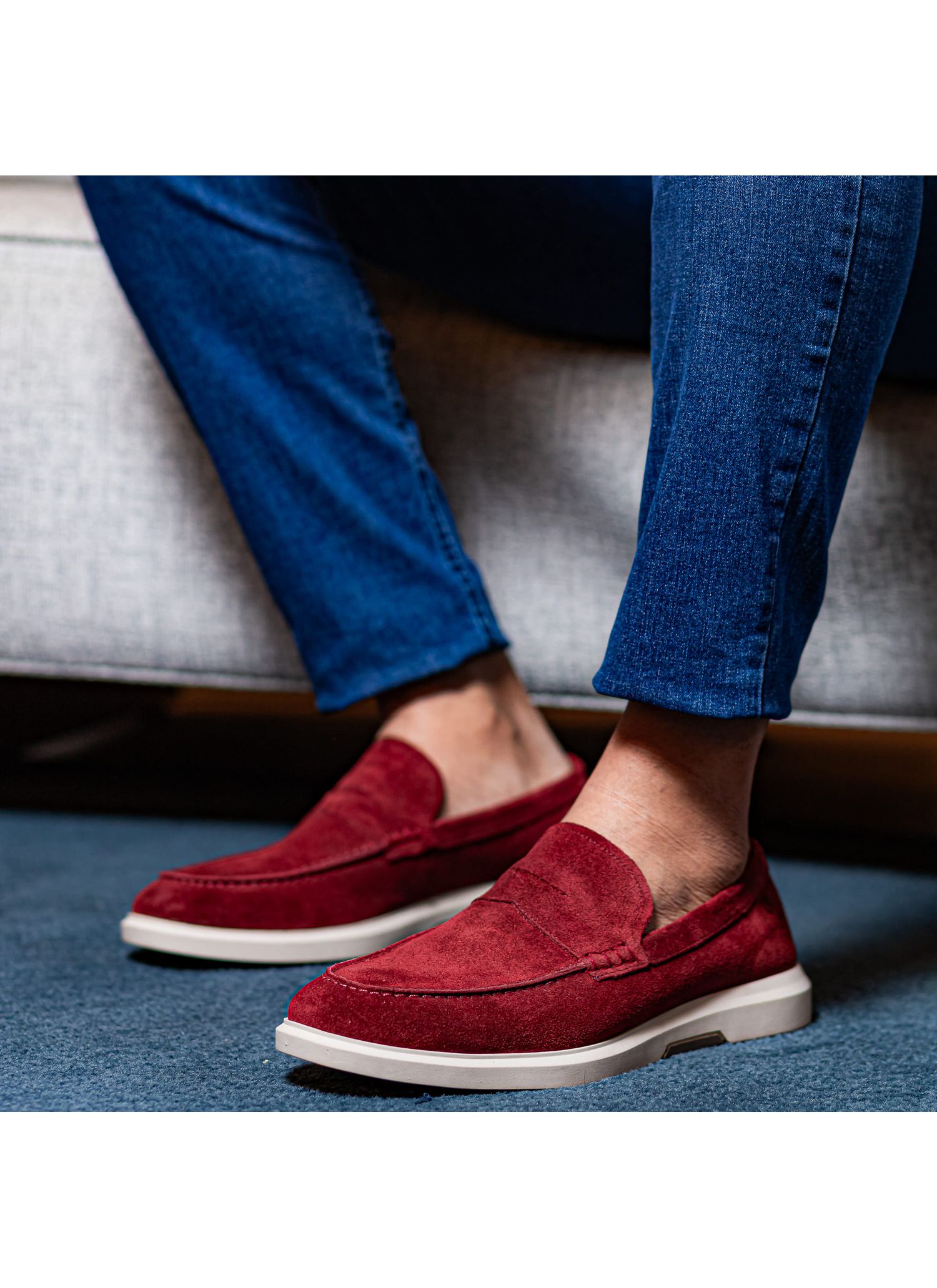 Sapato Mocassim Stefano Nice Bordô