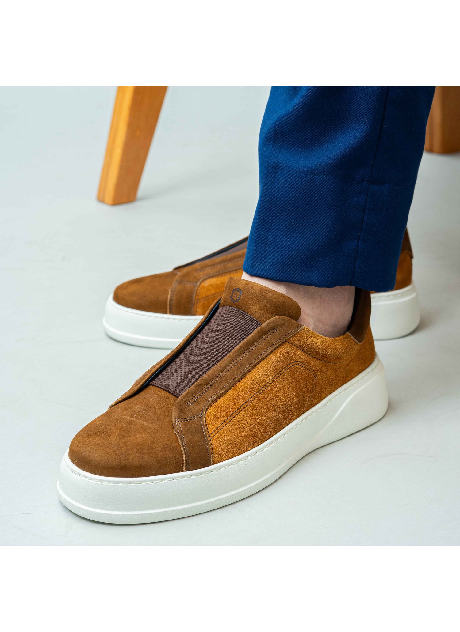 Tênis Sneaker Stefano Nice Triple Stitch Tabaco & Whisky