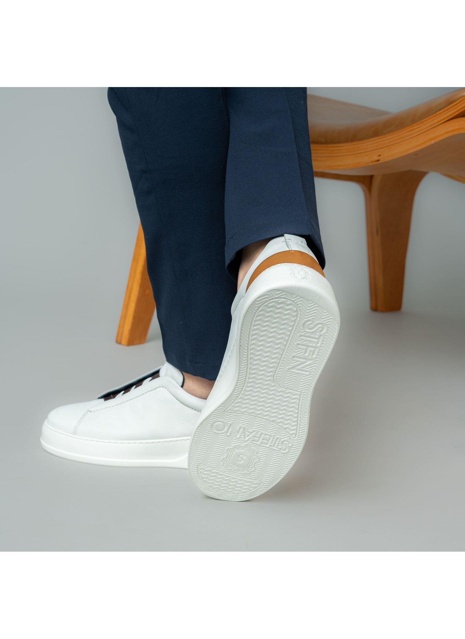 Tênis Sneaker Stefano Nice Triple Stitch Gelo