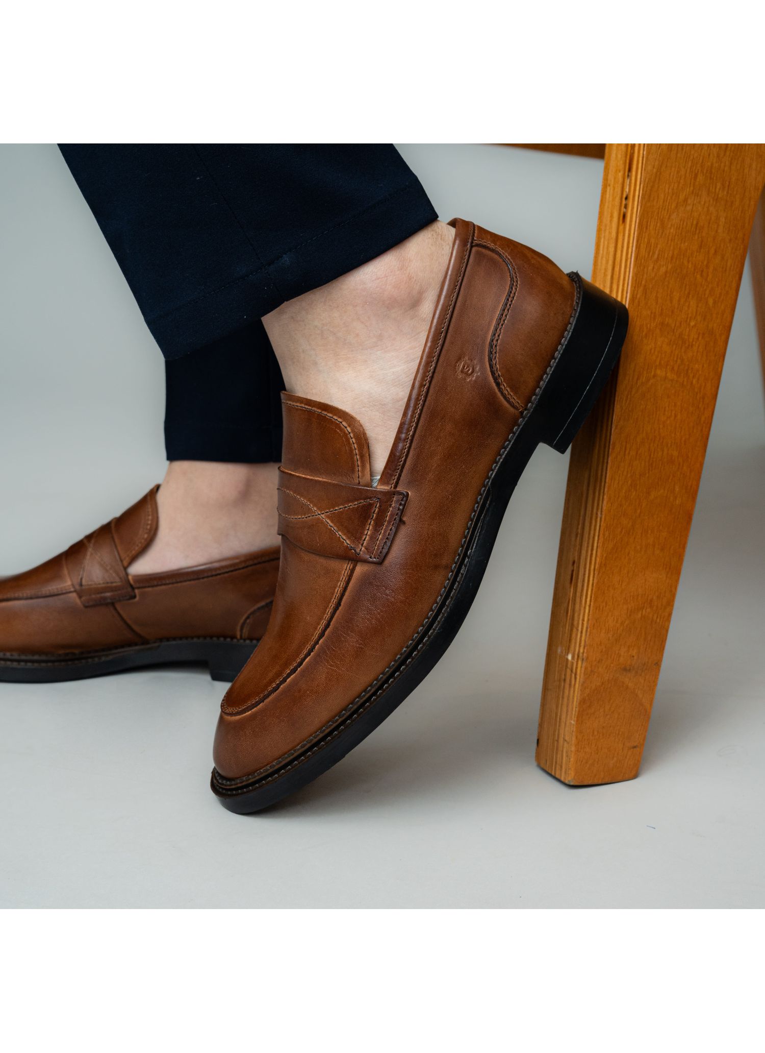 Sapato Mocassim Stefano Look Whisky