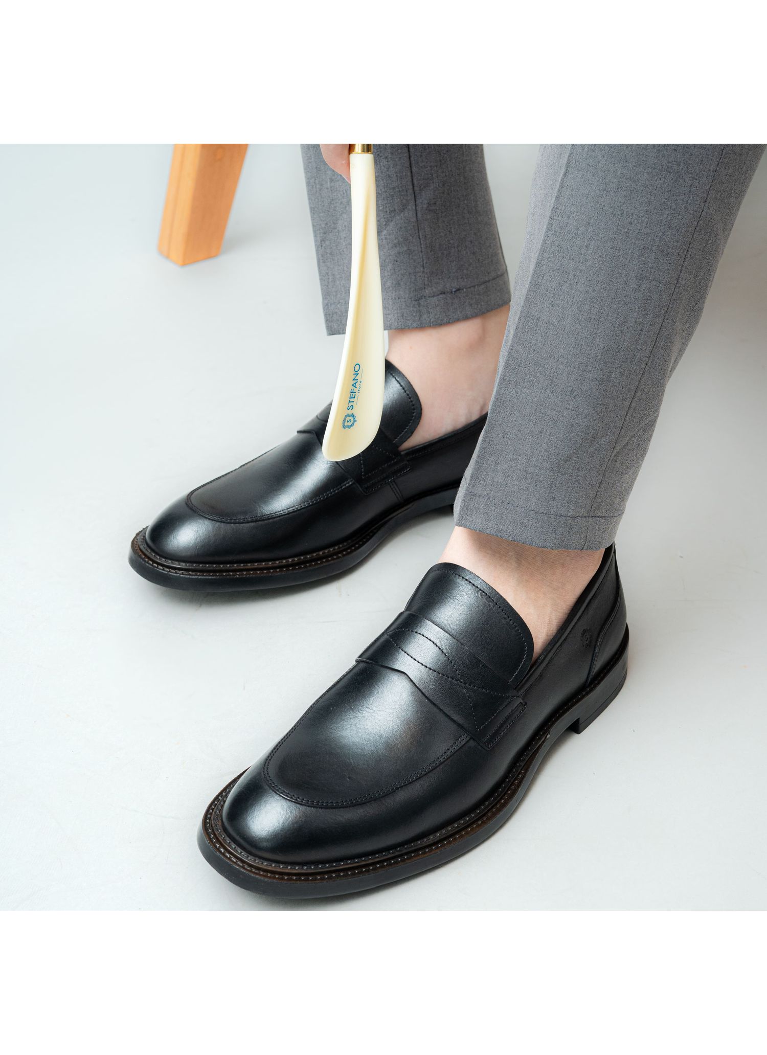 Sapato Mocassim Stefano Look Preto