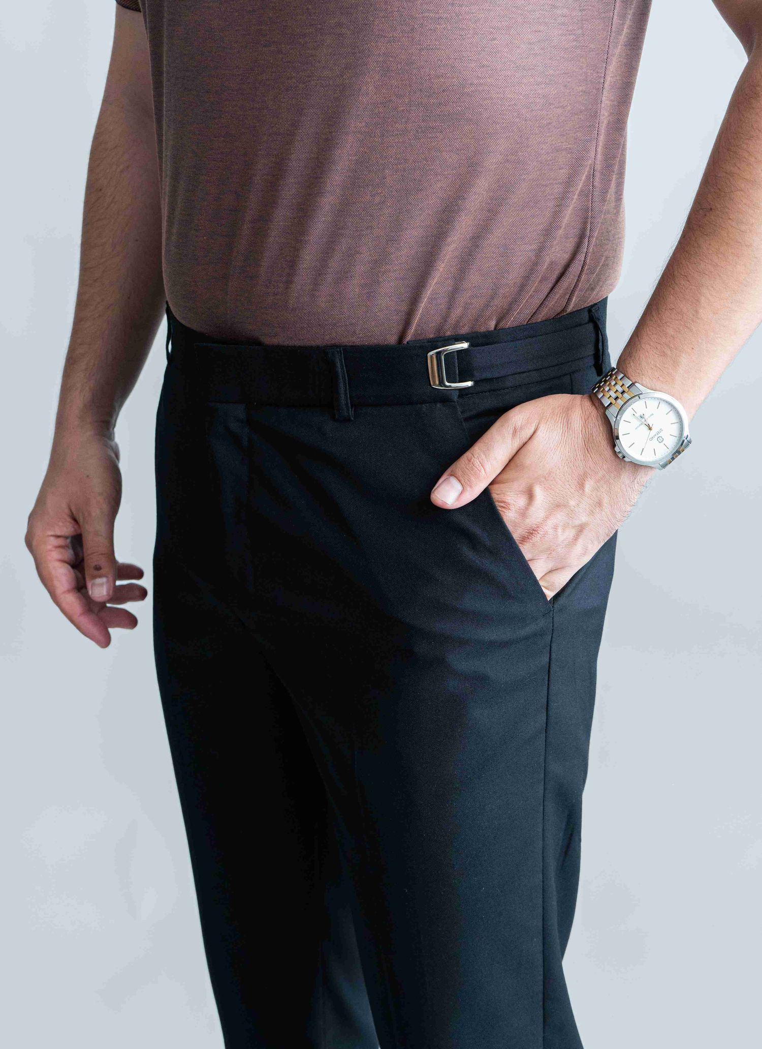 Calça de Regulagem Preta Stefano