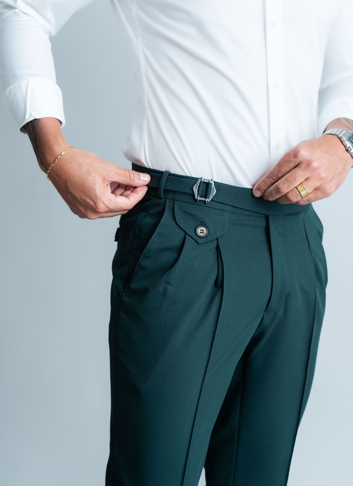 Calça Alfaiataria Gurkha Sarto Stefano Verde